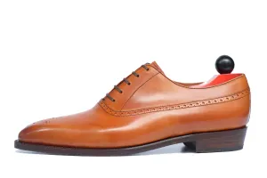 Parkwood - MTO - Golden Burnished Tan Calf - LPB Last - Single Leather Sole