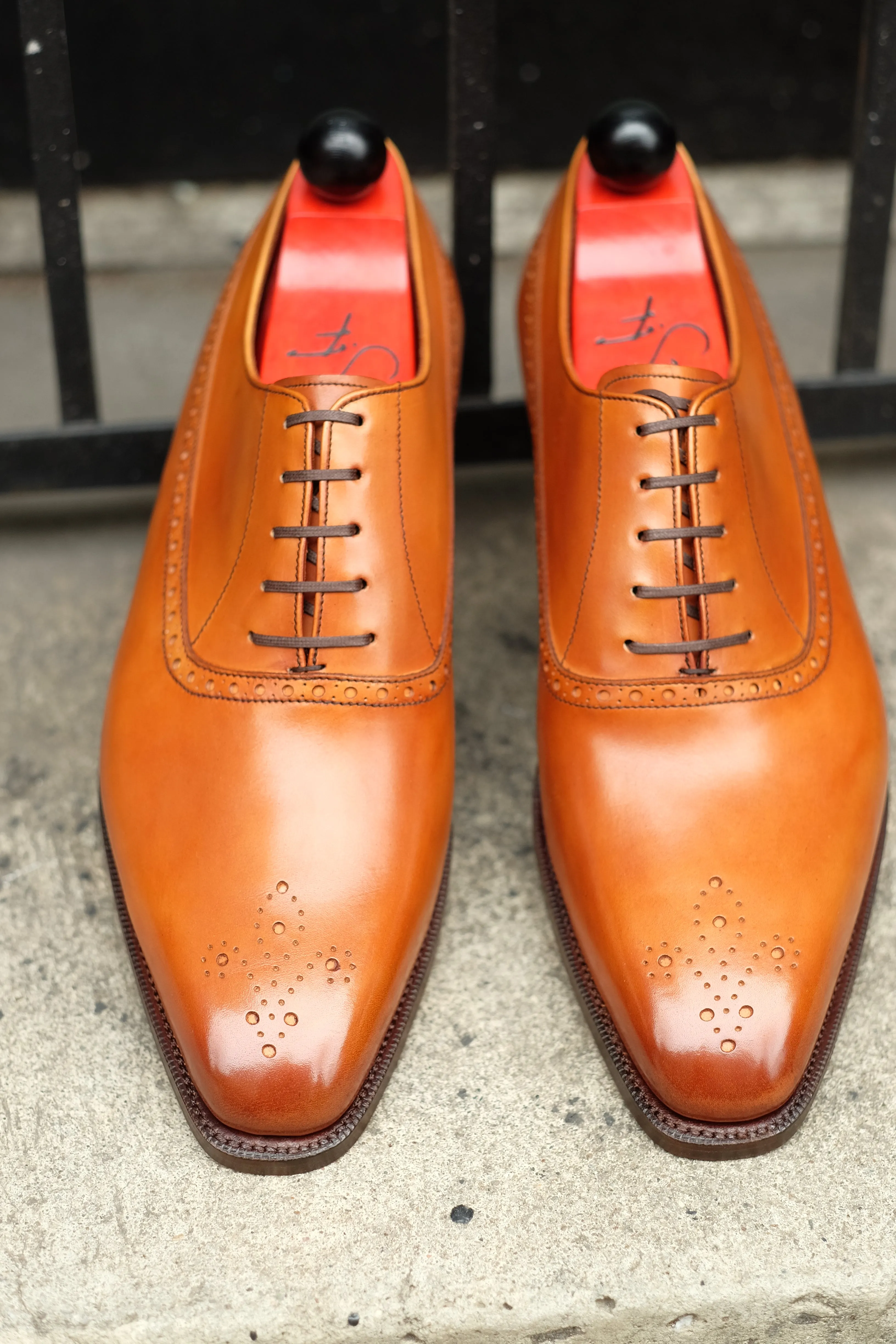 Parkwood - MTO - Golden Burnished Tan Calf - LPB Last - Single Leather Sole
