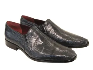 Pelle Exotics "Bellini" Alligator Loafer Grey