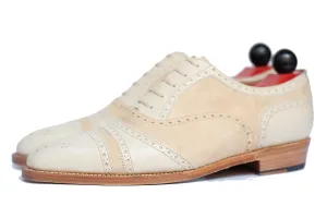 Phillips - Cream Calf / Cream Suede