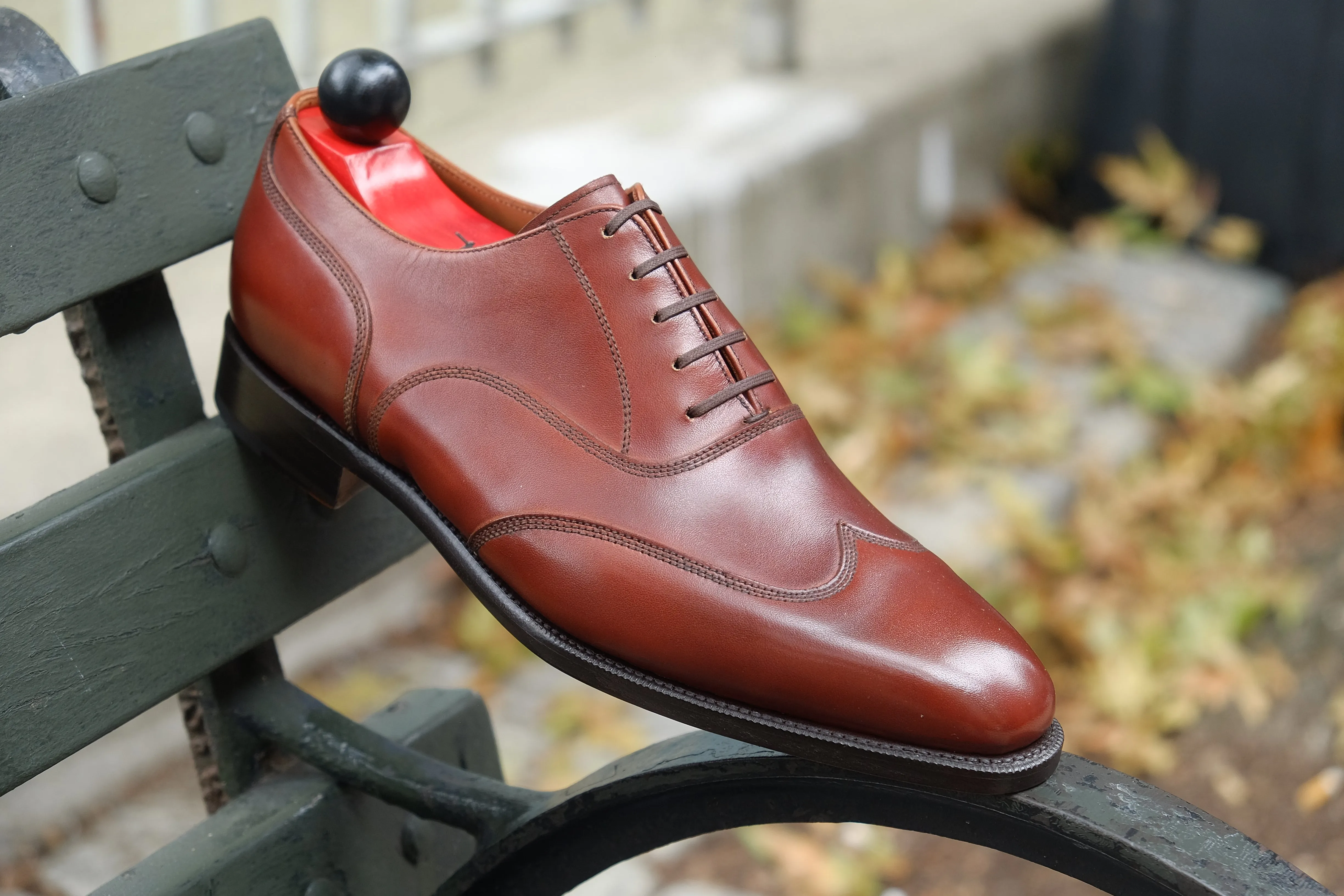 Pullman - MTO - Auburn Calf - LPB Last - Single Leather Sole