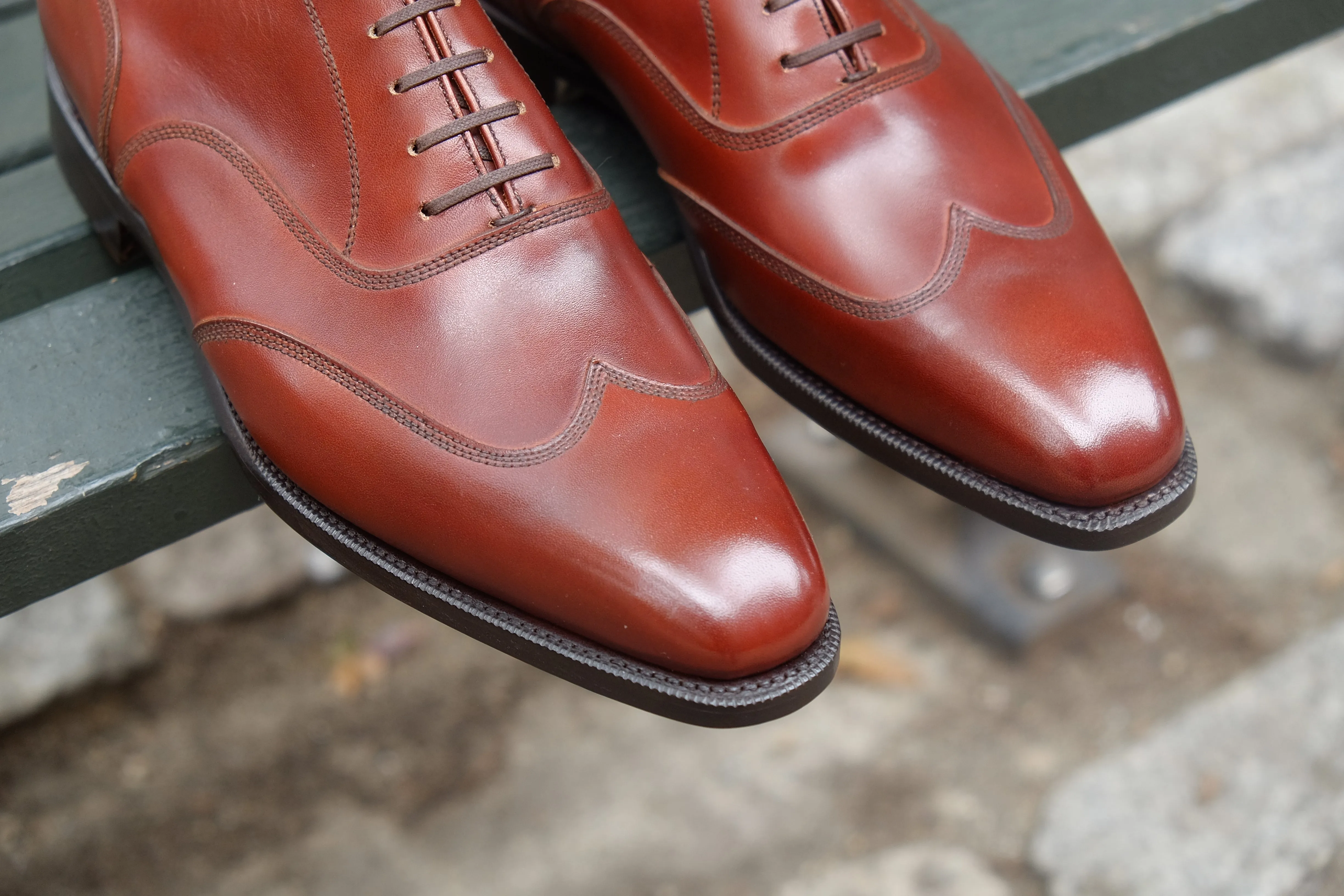 Pullman - MTO - Auburn Calf - LPB Last - Single Leather Sole