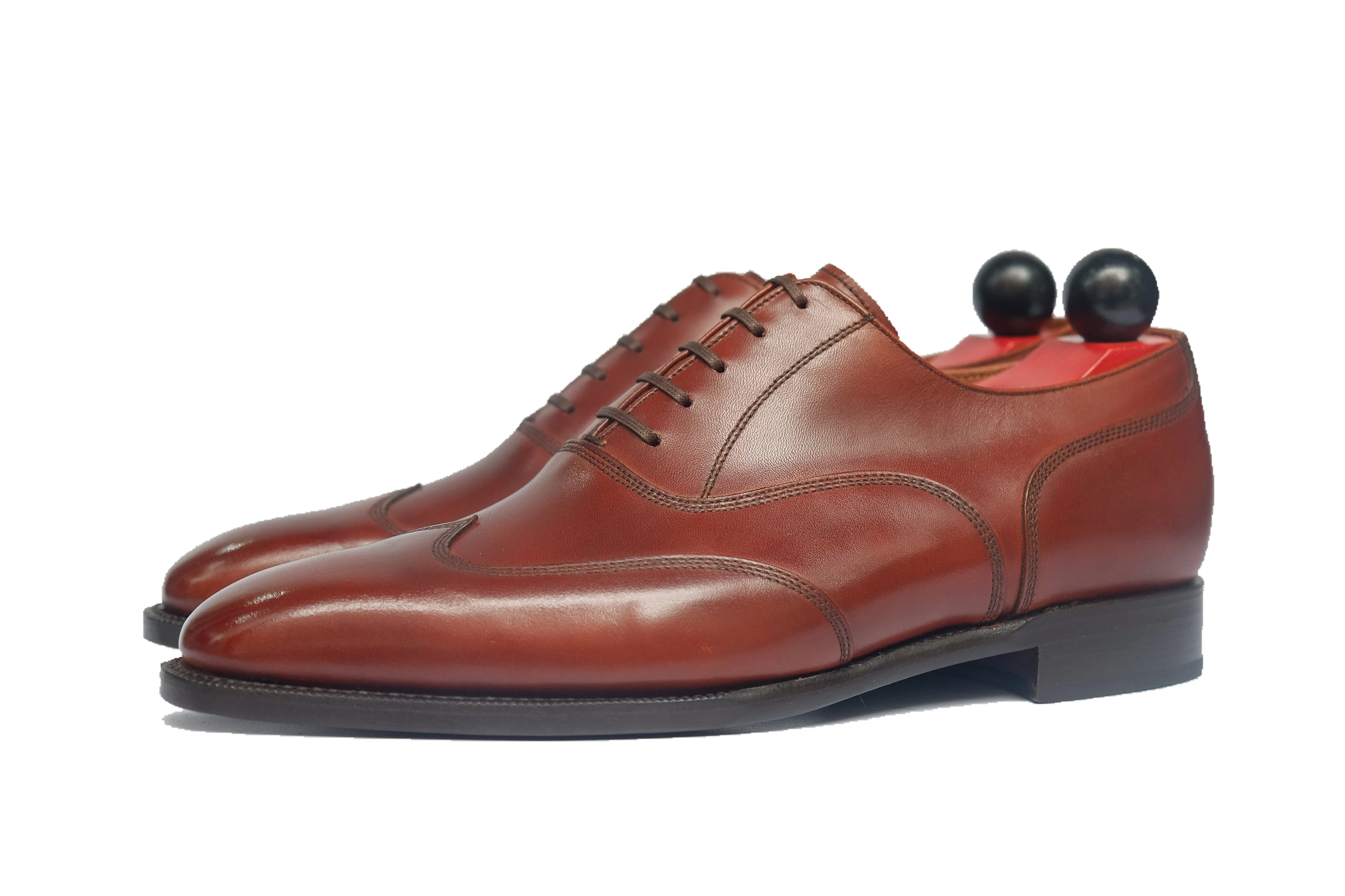 Pullman - MTO - Auburn Calf - LPB Last - Single Leather Sole