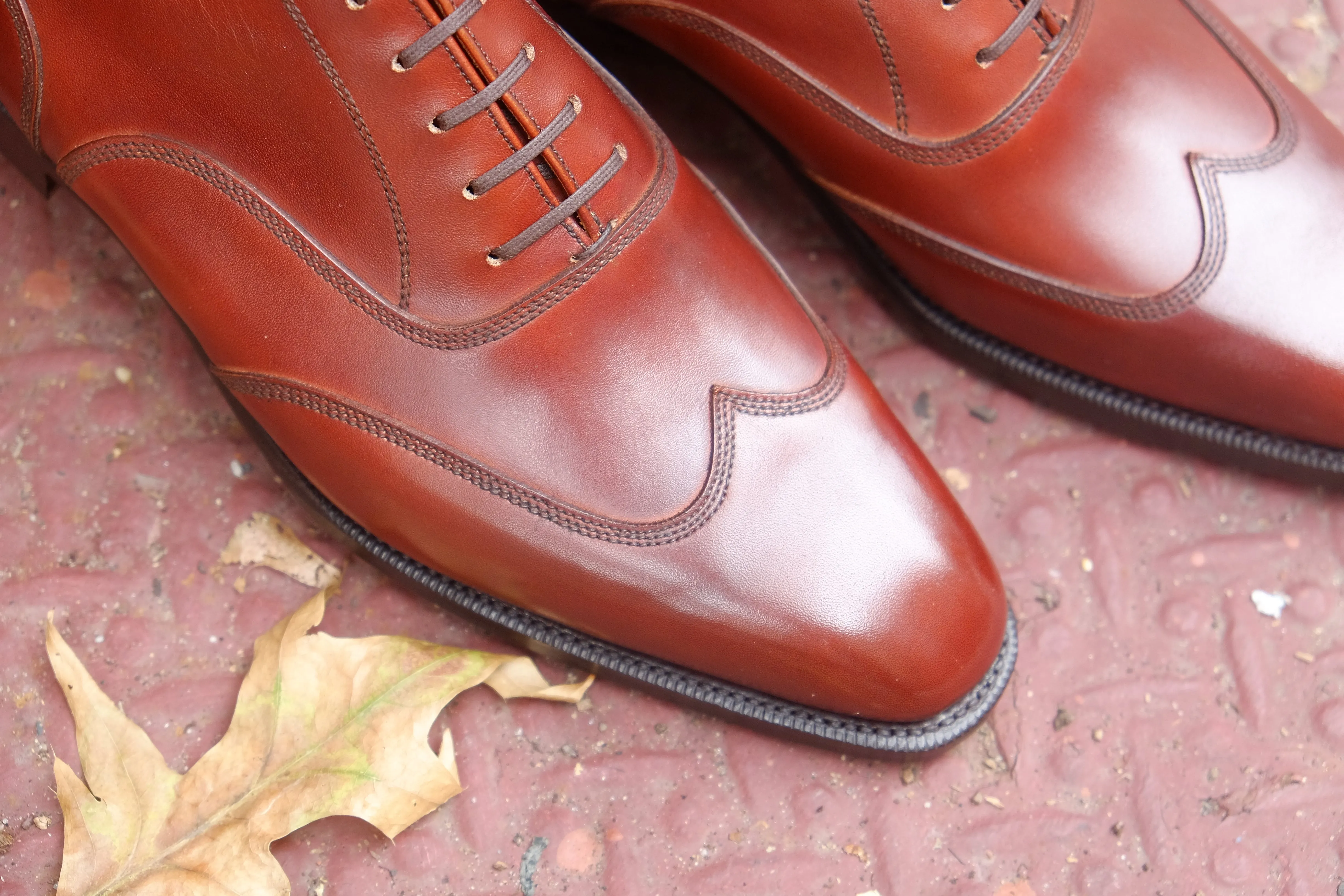 Pullman - MTO - Auburn Calf - LPB Last - Single Leather Sole