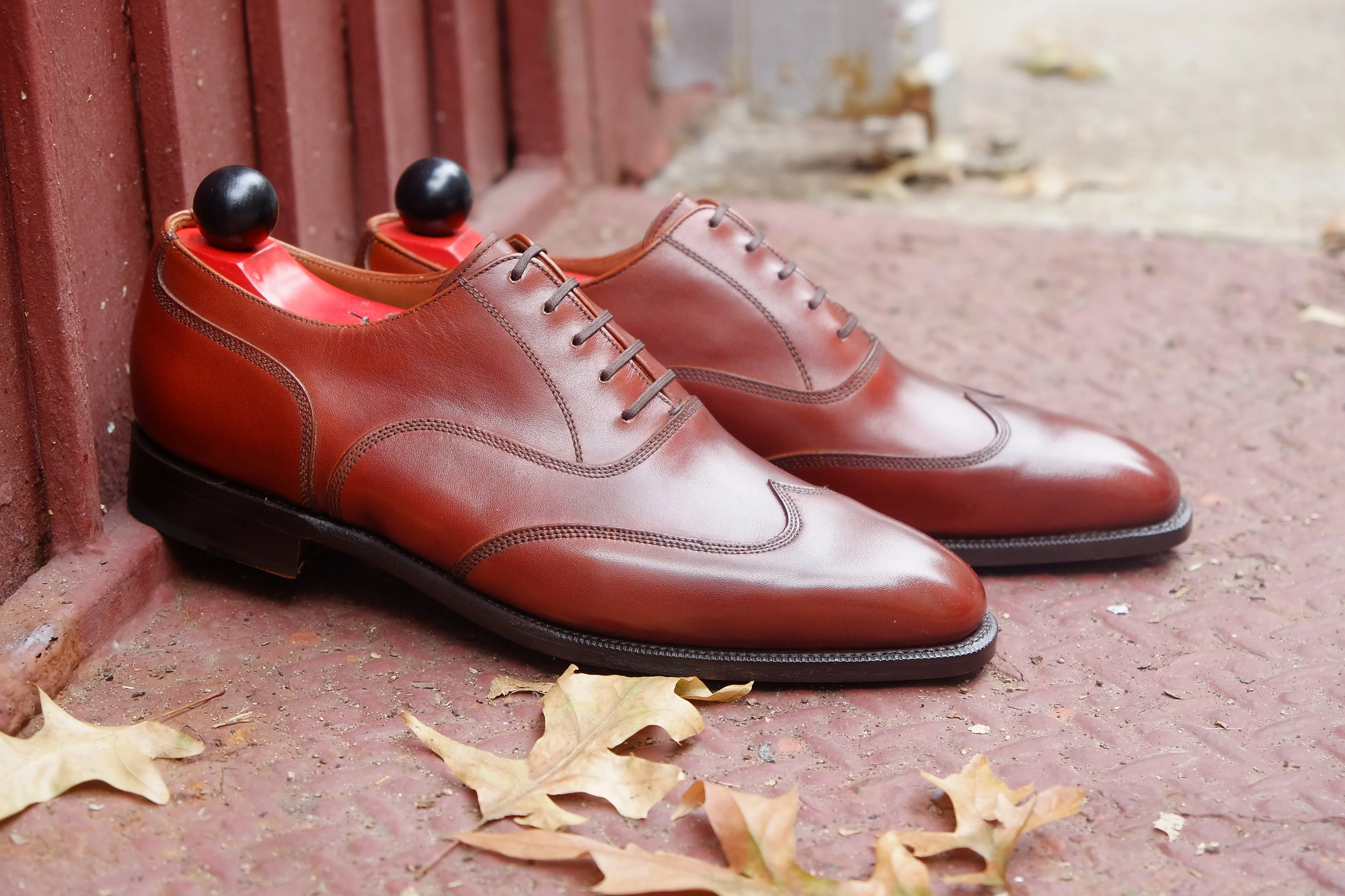 Pullman - MTO - Auburn Calf - LPB Last - Single Leather Sole