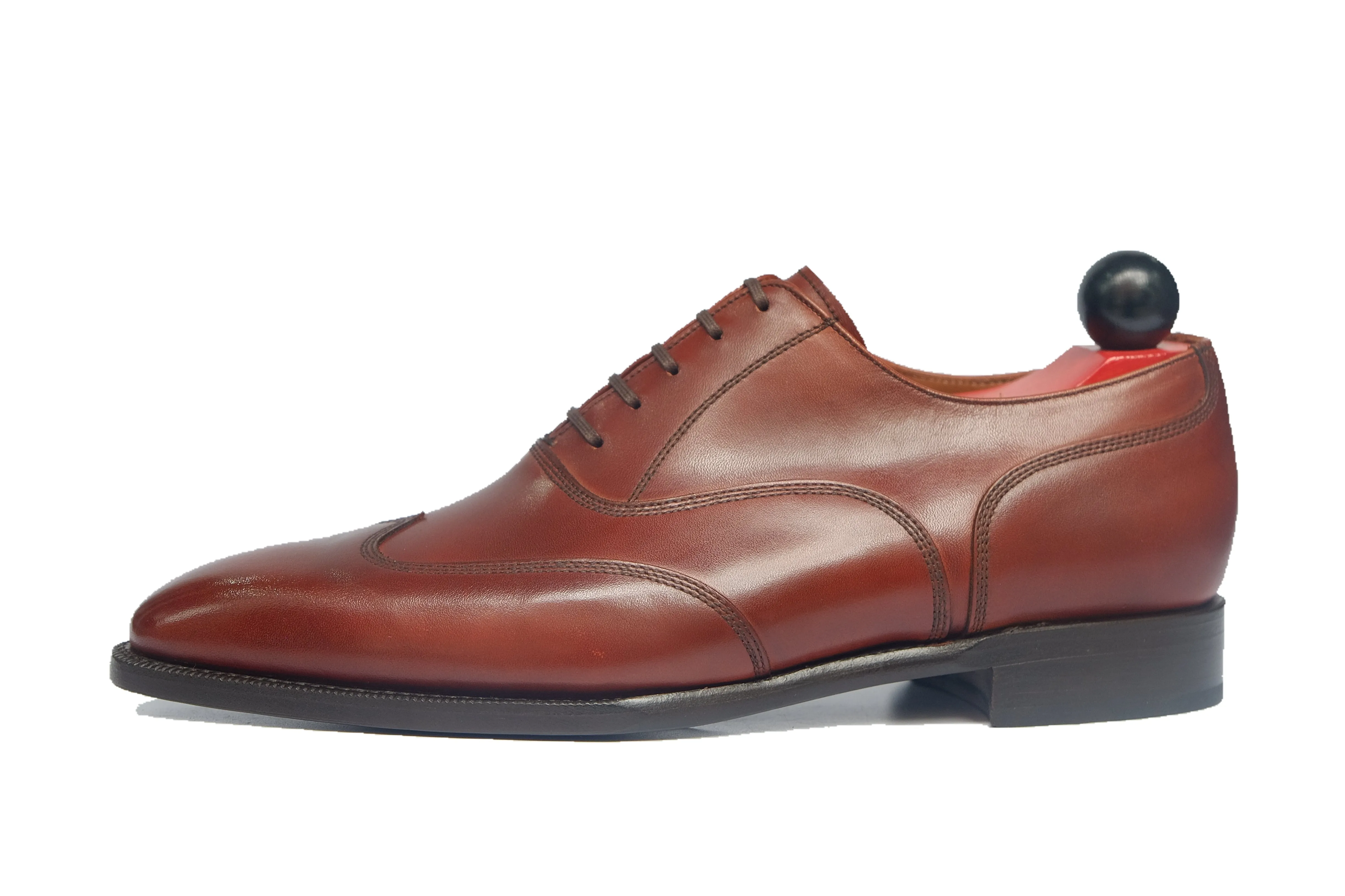 Pullman - MTO - Auburn Calf - LPB Last - Single Leather Sole