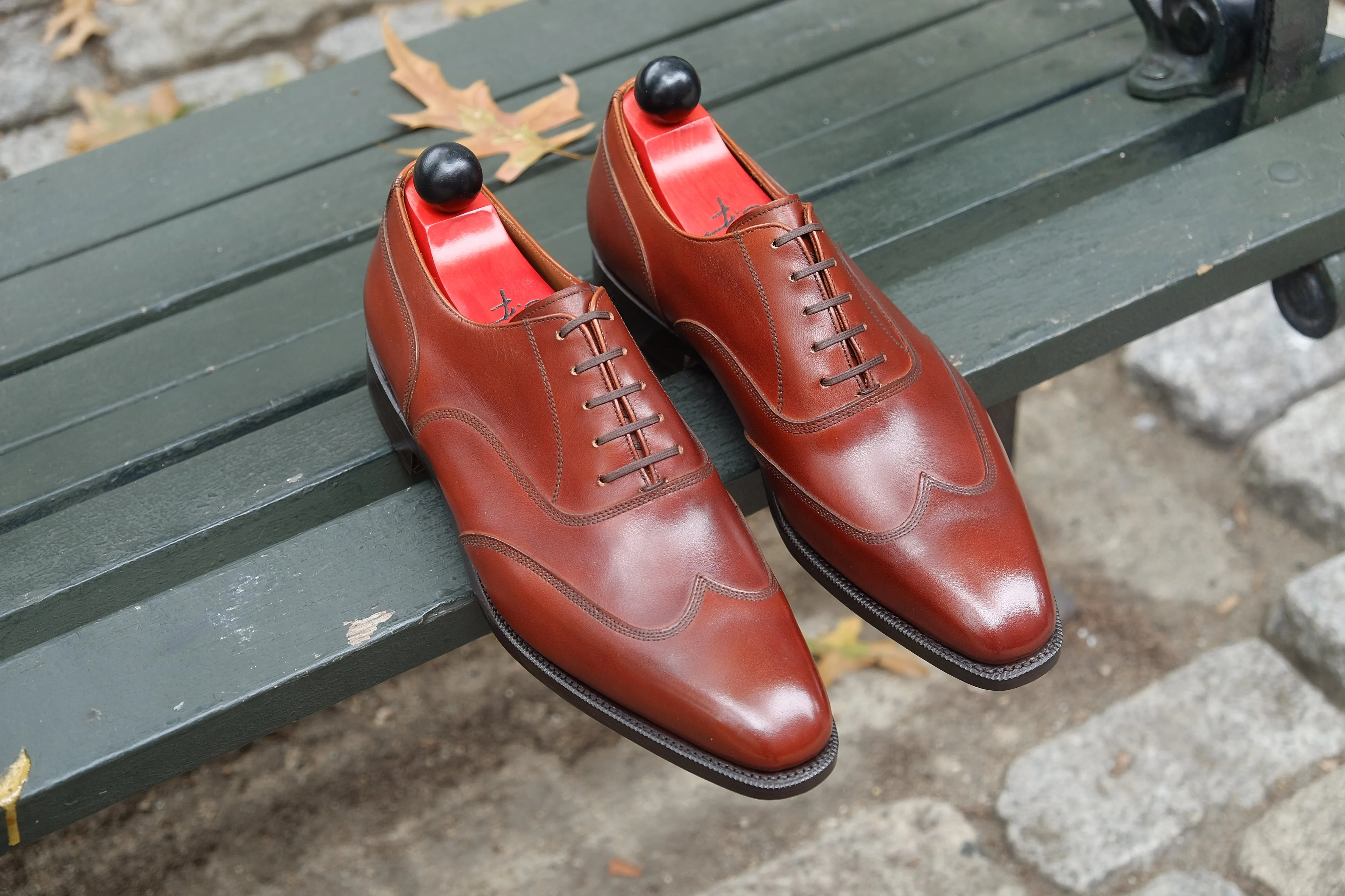 Pullman - MTO - Auburn Calf - LPB Last - Single Leather Sole