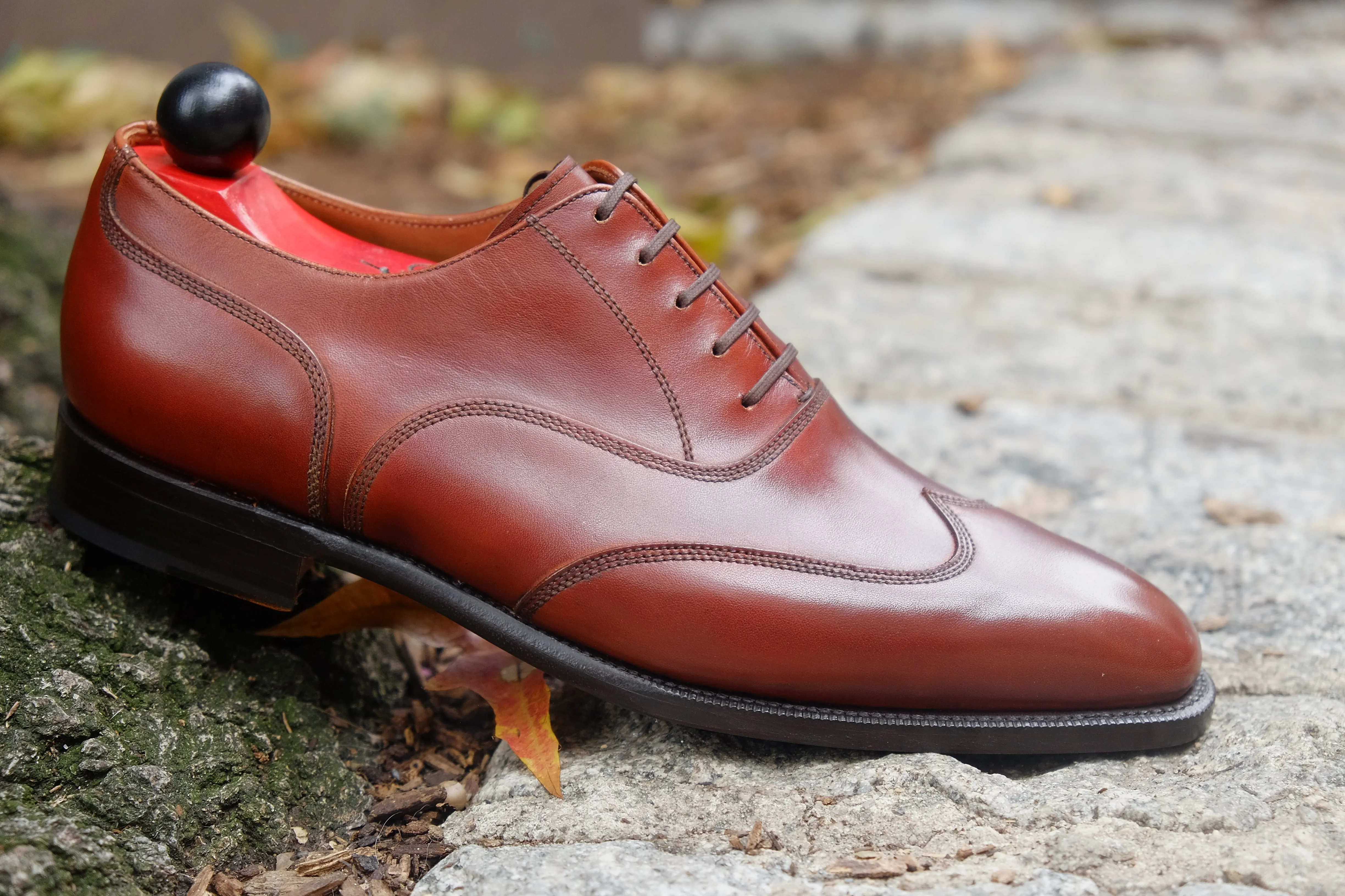 Pullman - MTO - Auburn Calf - LPB Last - Single Leather Sole