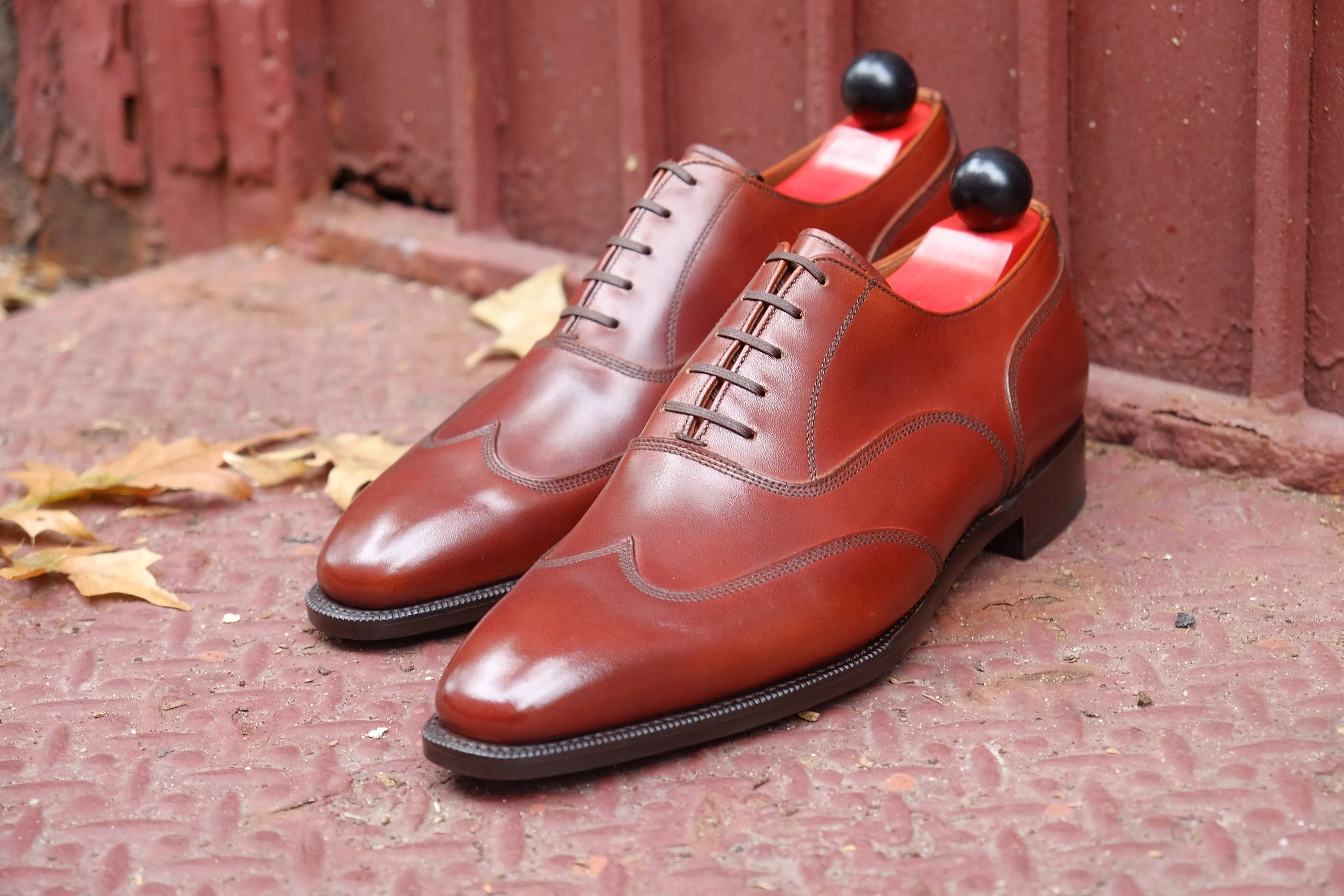 Pullman - MTO - Auburn Calf - LPB Last - Single Leather Sole