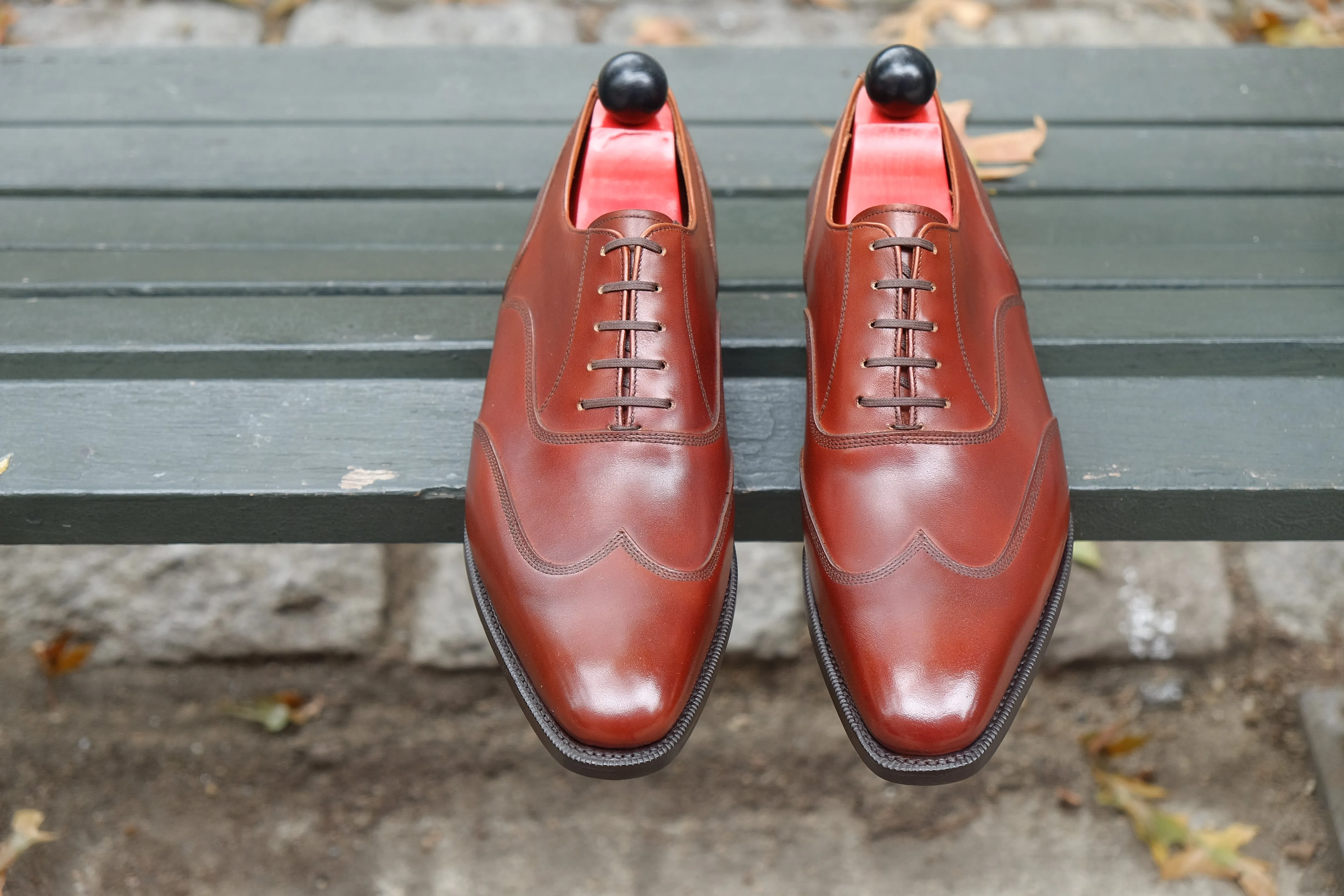 Pullman - MTO - Auburn Calf - LPB Last - Single Leather Sole