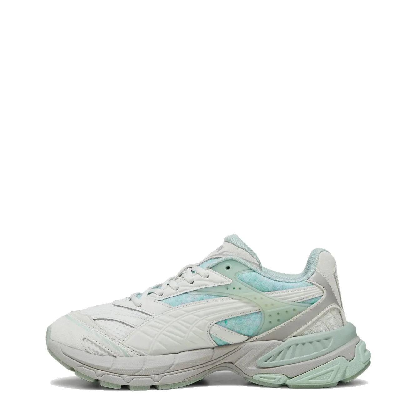 Puma Womens Velophasis Rerooted Trainer Sedate Gray / Green Fog