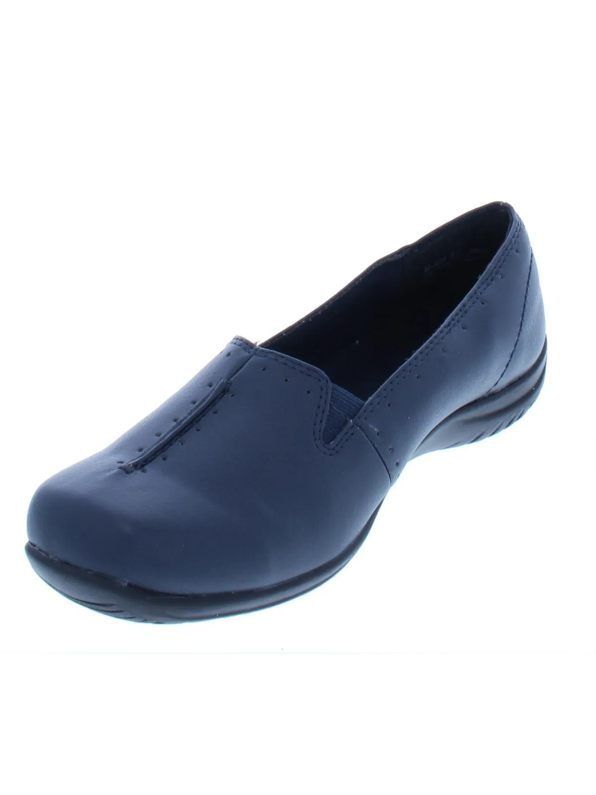 Purpose Womens Faux Leather Square Toe Loafers