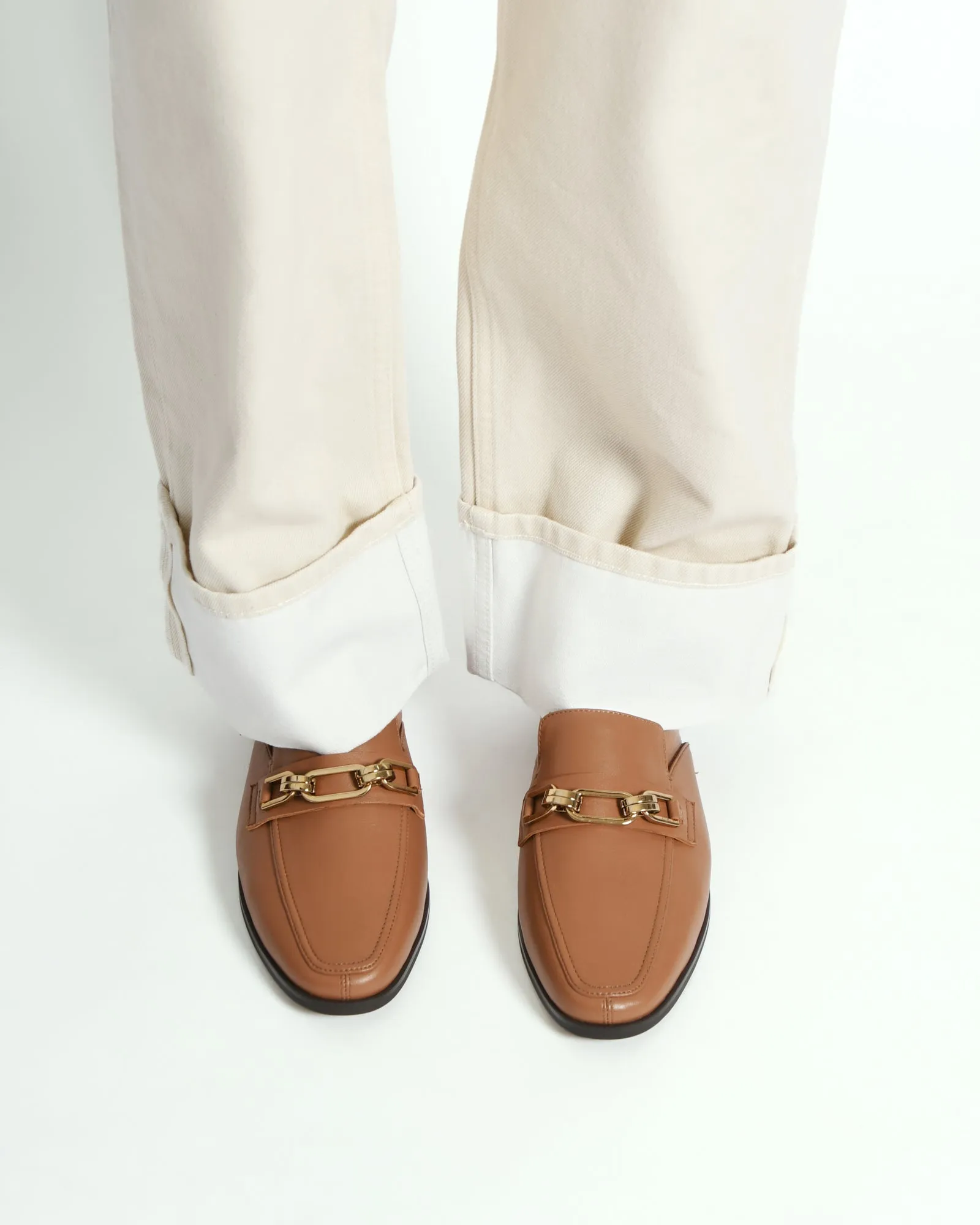 REIGN LOAFERS TRUE TAN LEATHER