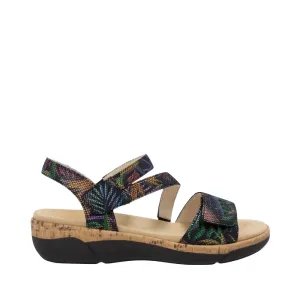 Remonte Women's Jocelyn 60 Sandal in Black Multi