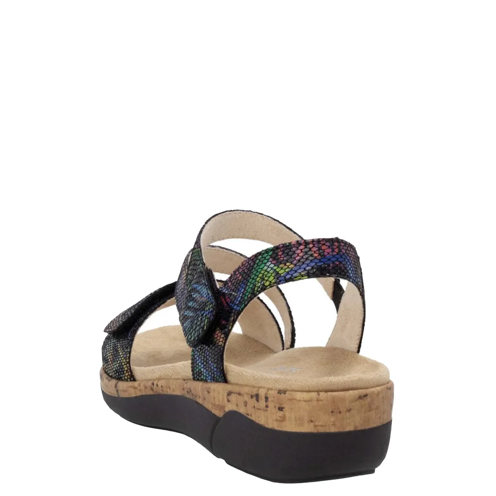 Remonte Women's Jocelyn 60 Sandal in Black Multi