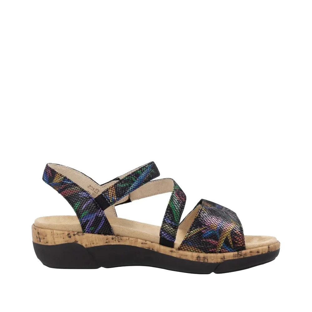 Remonte Women's Jocelyn 60 Sandal in Black Multi
