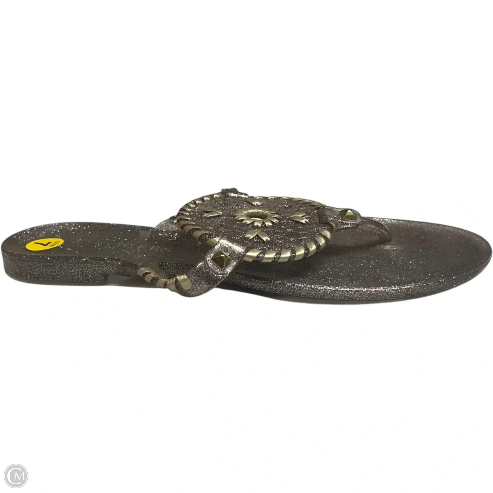 Sandals Designer By Jack Rogers In Gold & Purple, Size: 7