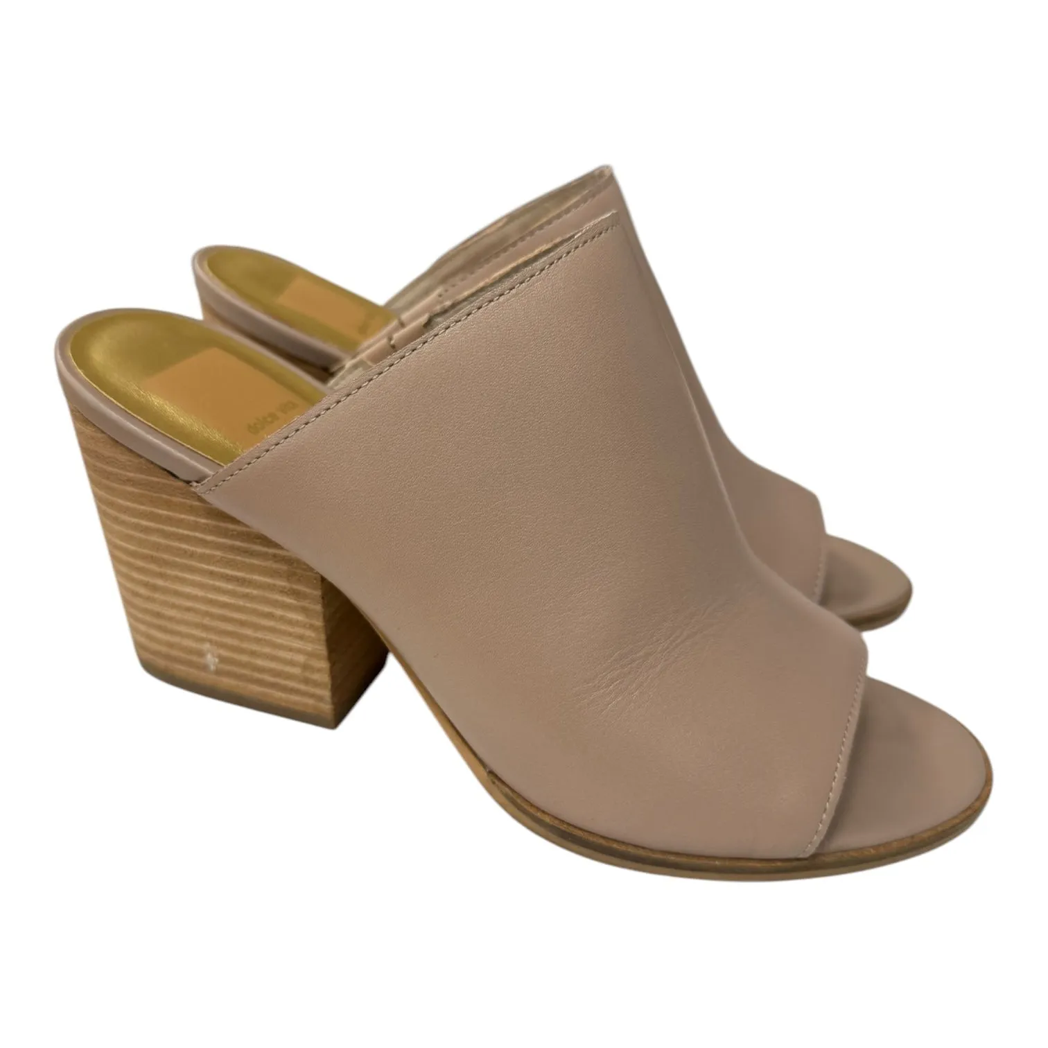Sandals Heels Block By Dolce Vita In Tan, Size:7