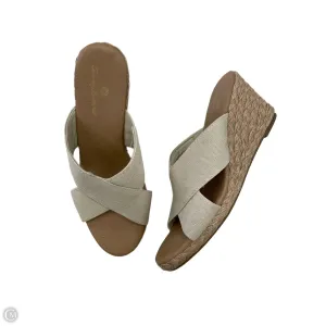 Sandals Heels Wedge By Tommy Bahama In Tan, Size: 9