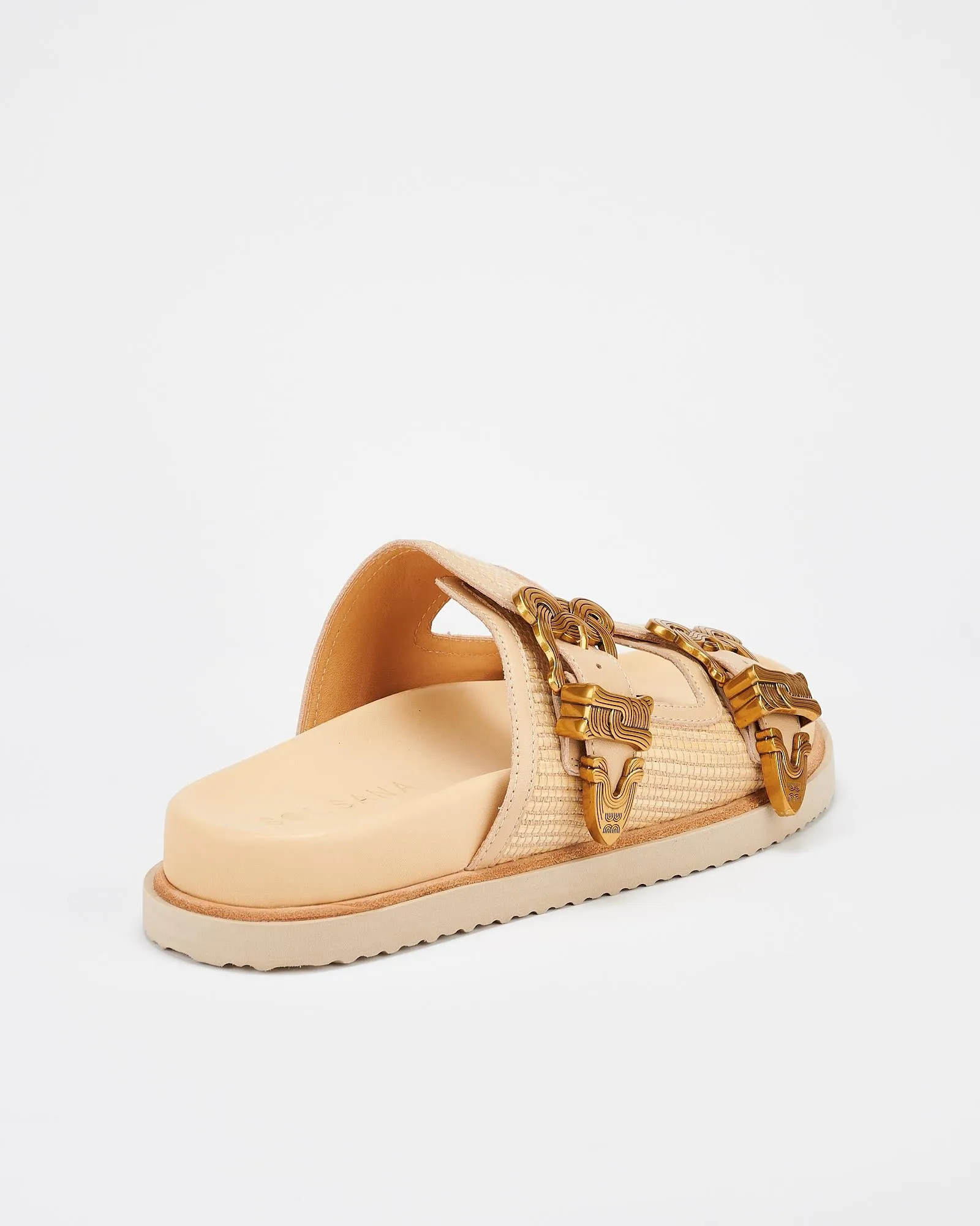 Scribe Footbed Natural Woven/Gold