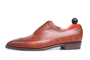 Sebastien - MTO - Gold Marble Patina - LPB Last - Single Leather Sole