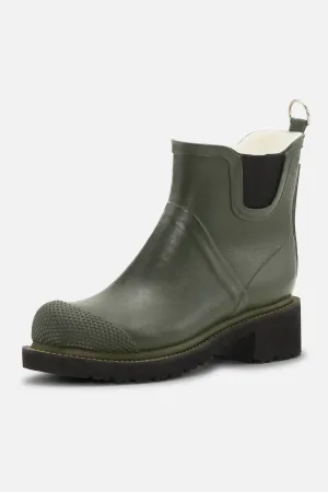 Short Waterproof Rubber Boot In Army