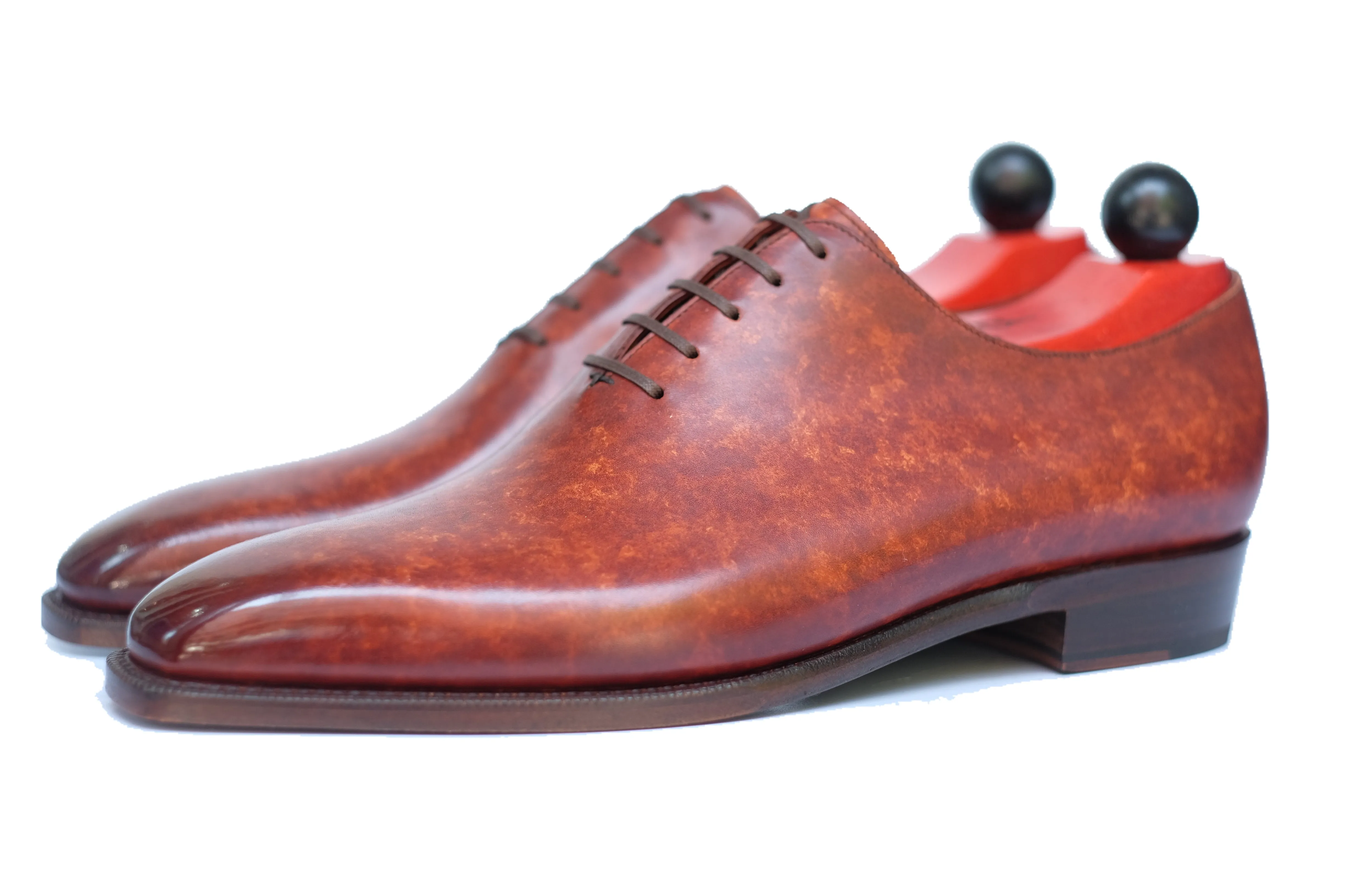 Skyway - MTO - Gold Marble Patina (Burnished) - LPB Last - Single Leather Sole