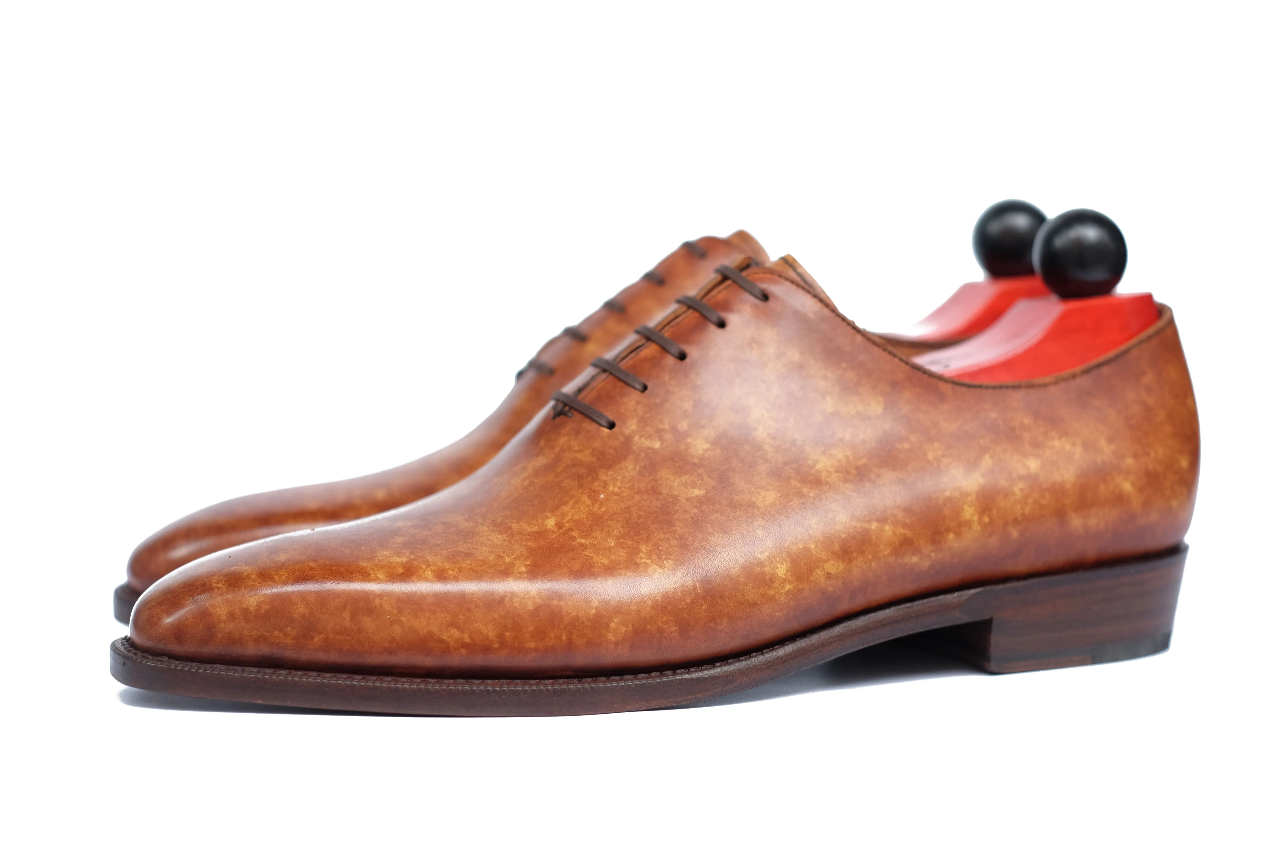 Skyway - MTO - Hazel Marble Patina - LPB Last - Single Leather Sole