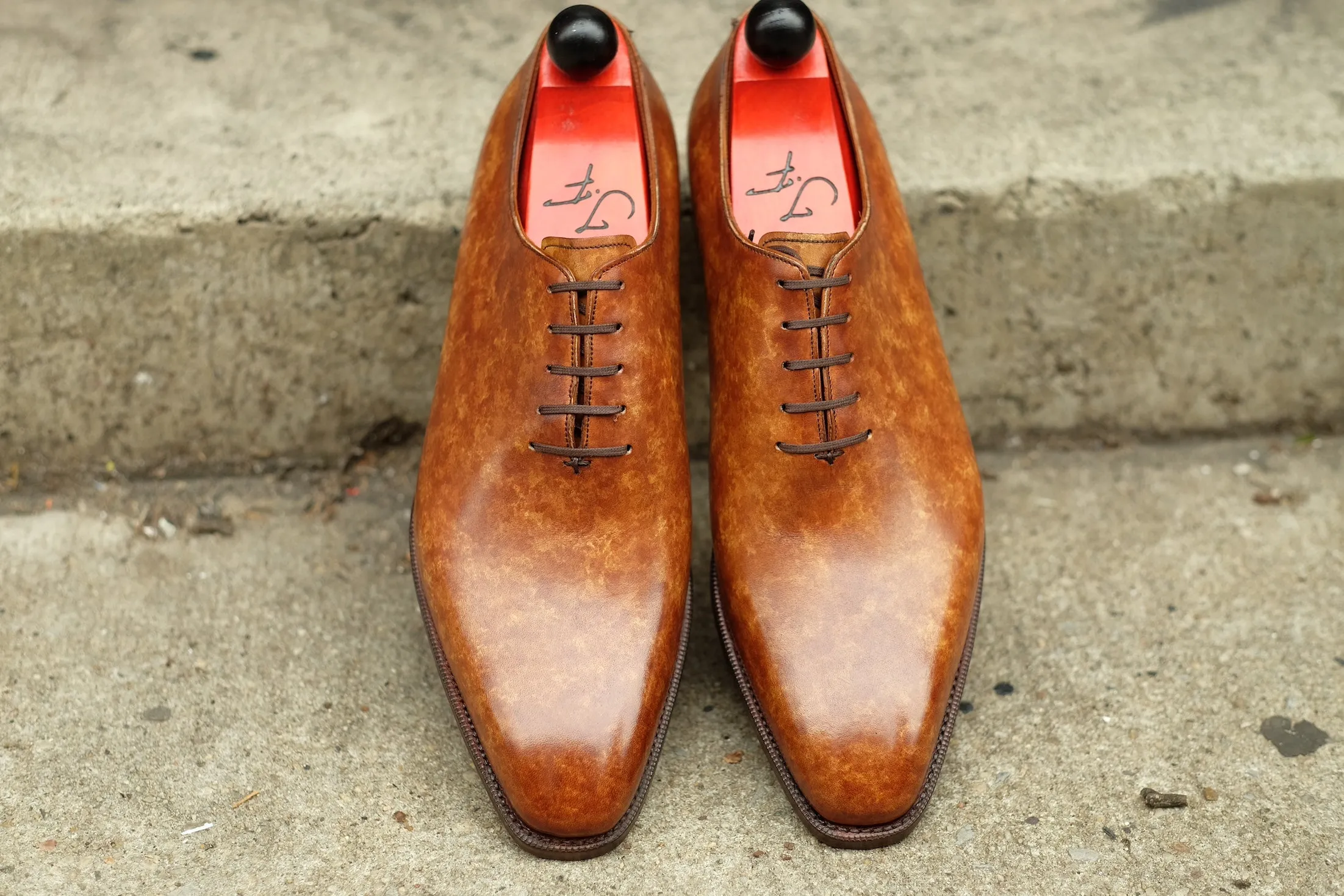 Skyway - MTO - Hazel Marble Patina - LPB Last - Single Leather Sole