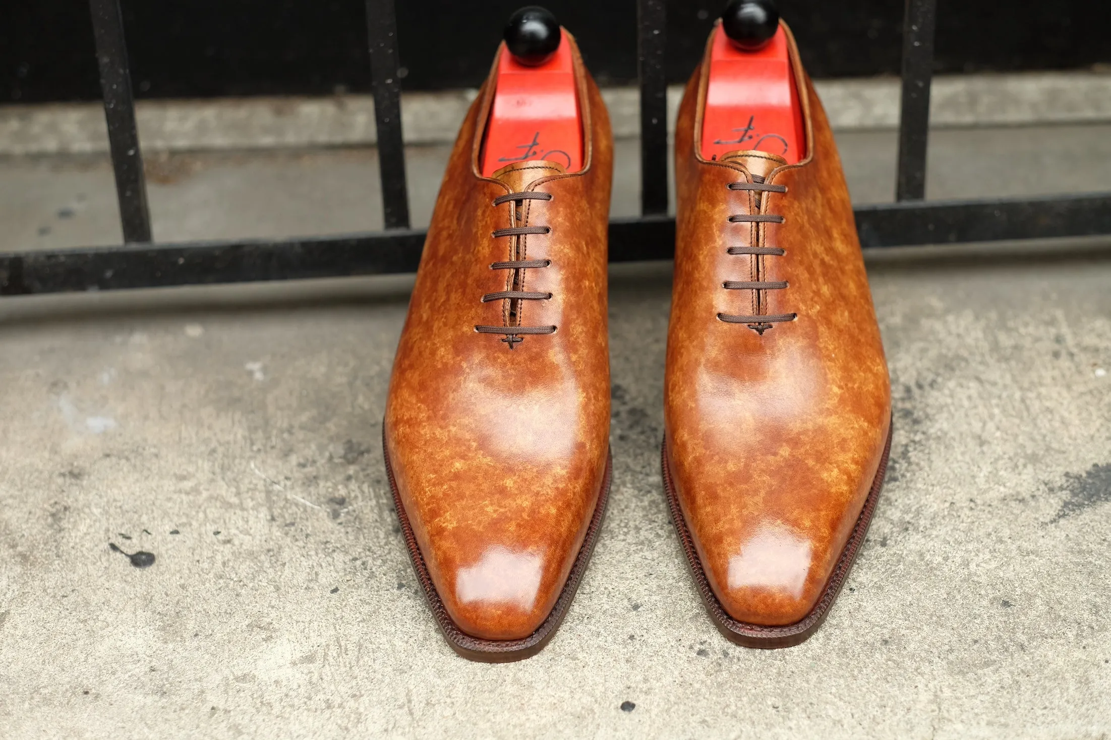 Skyway - MTO - Hazel Marble Patina - LPB Last - Single Leather Sole