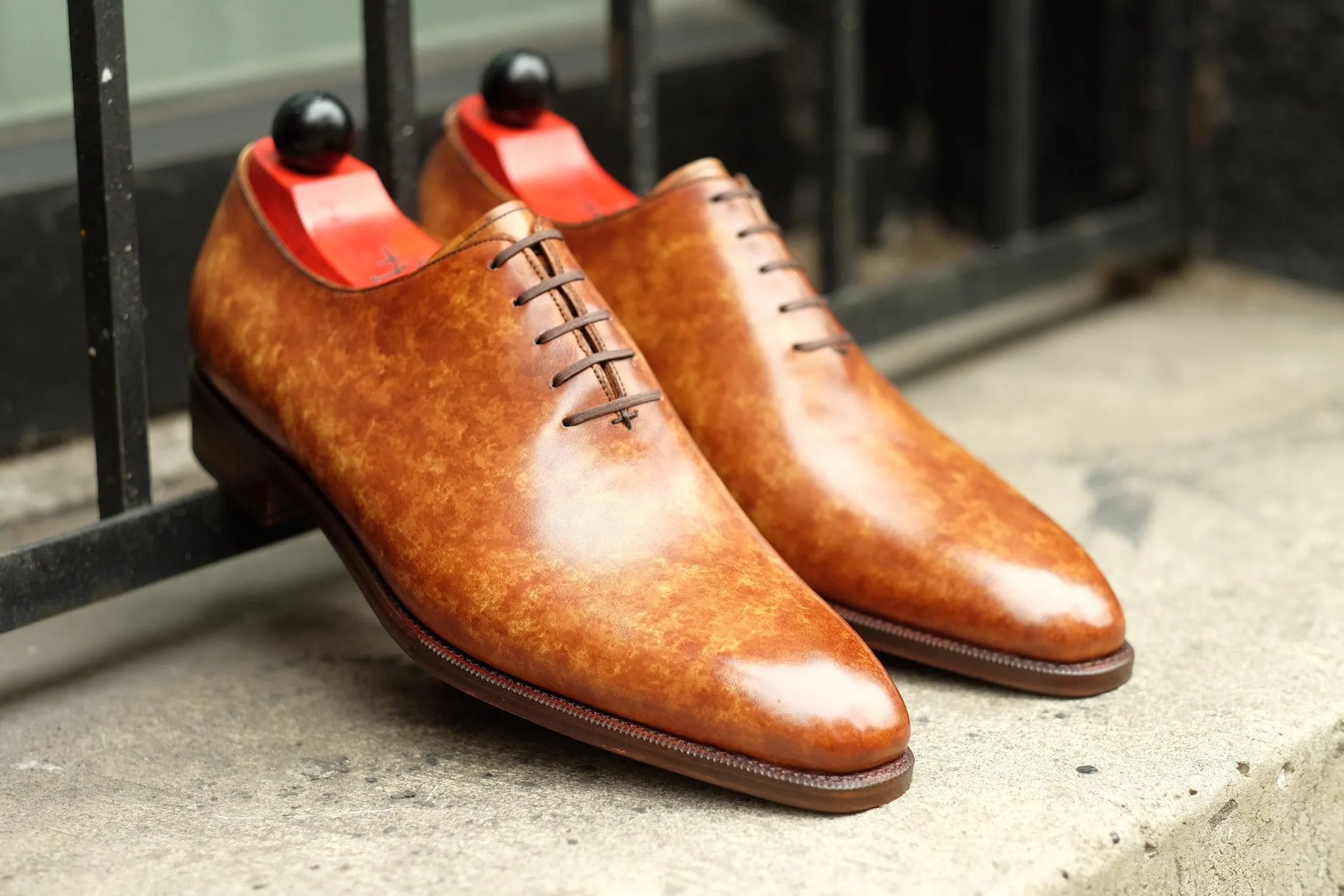 Skyway - MTO - Hazel Marble Patina - LPB Last - Single Leather Sole