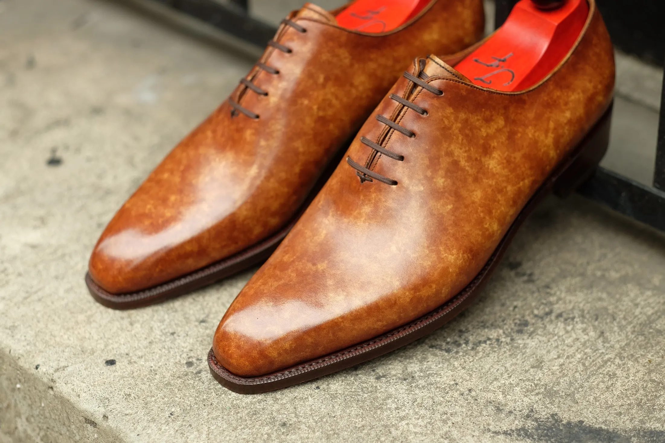 Skyway - MTO - Hazel Marble Patina - LPB Last - Single Leather Sole
