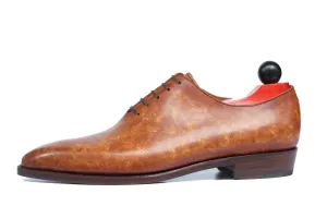 Skyway - MTO - Hazel Marble Patina - LPB Last - Single Leather Sole