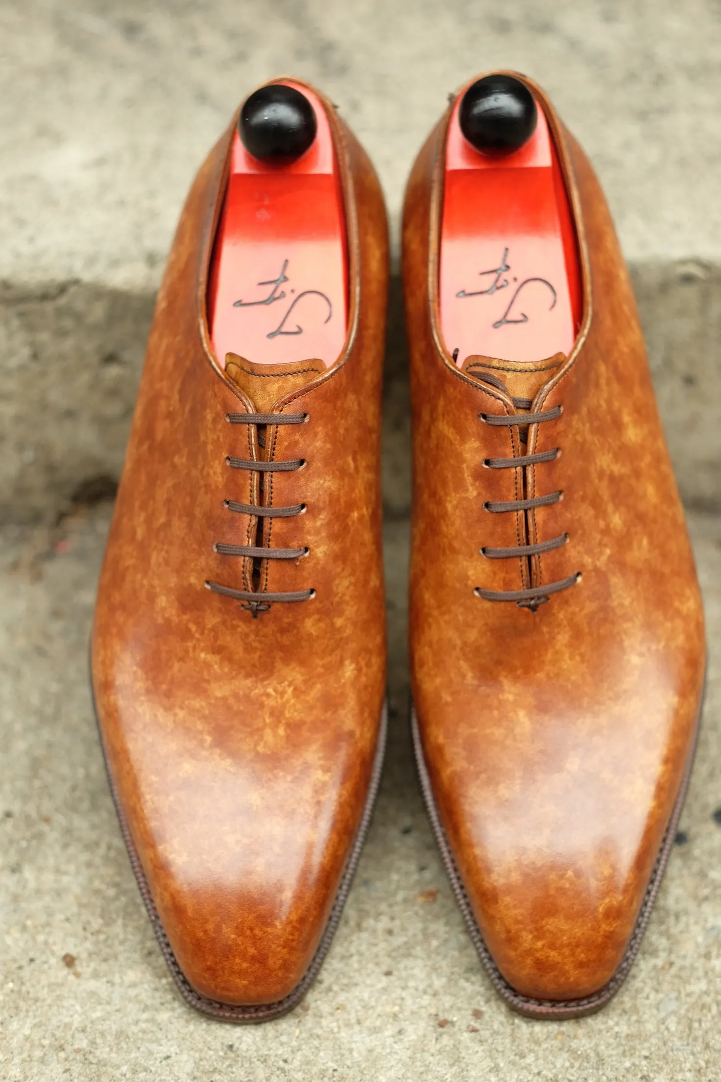 Skyway - MTO - Hazel Marble Patina - LPB Last - Single Leather Sole