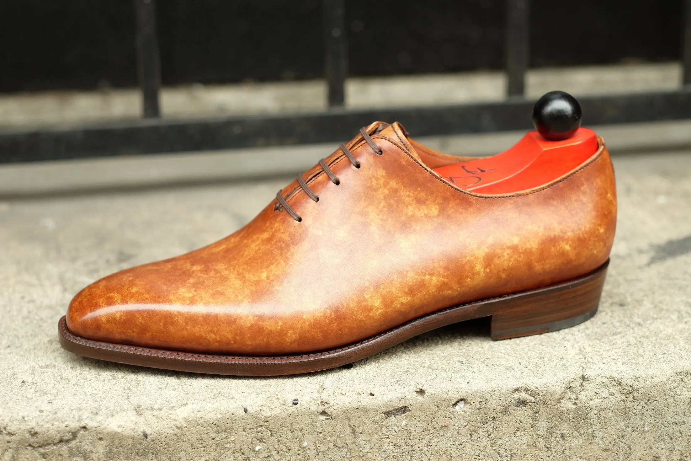 Skyway - MTO - Hazel Marble Patina - LPB Last - Single Leather Sole