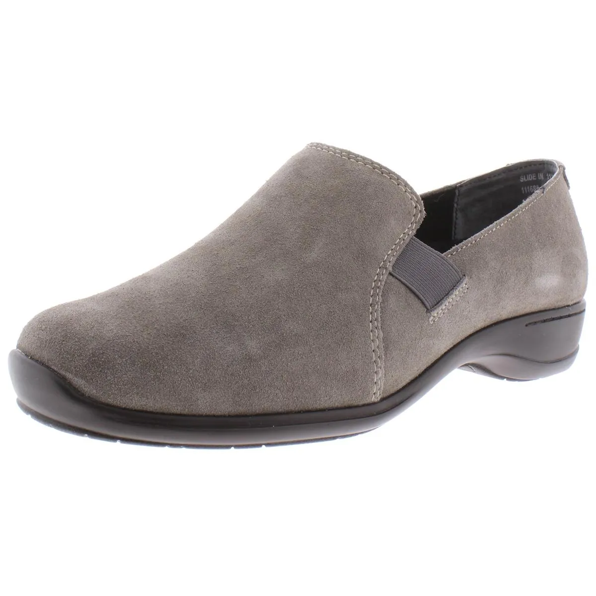 Slide In Womens Suede Flat Loafers