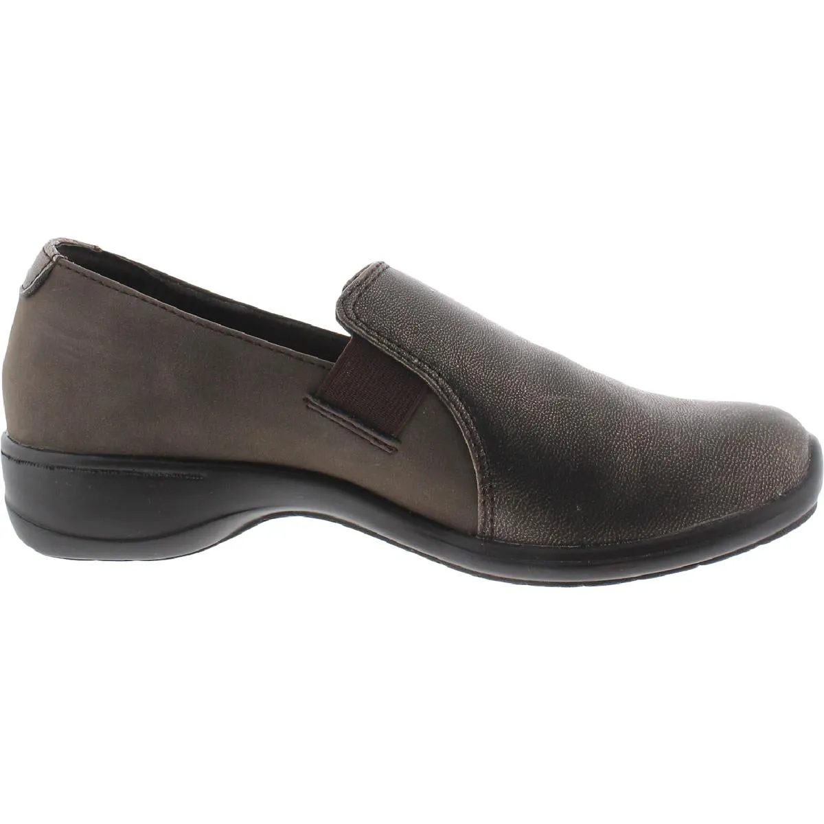 Slide In Womens Suede Flat Loafers