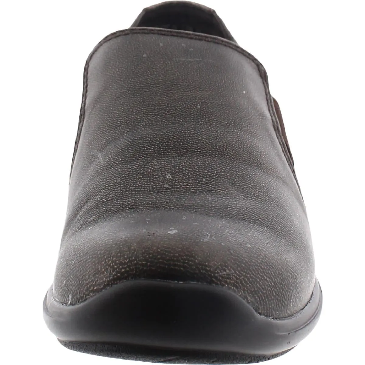 Slide In Womens Suede Flat Loafers
