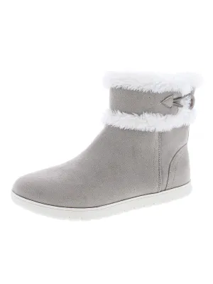 Snowy2 Womens Faux Fur Slip On Winter Boots