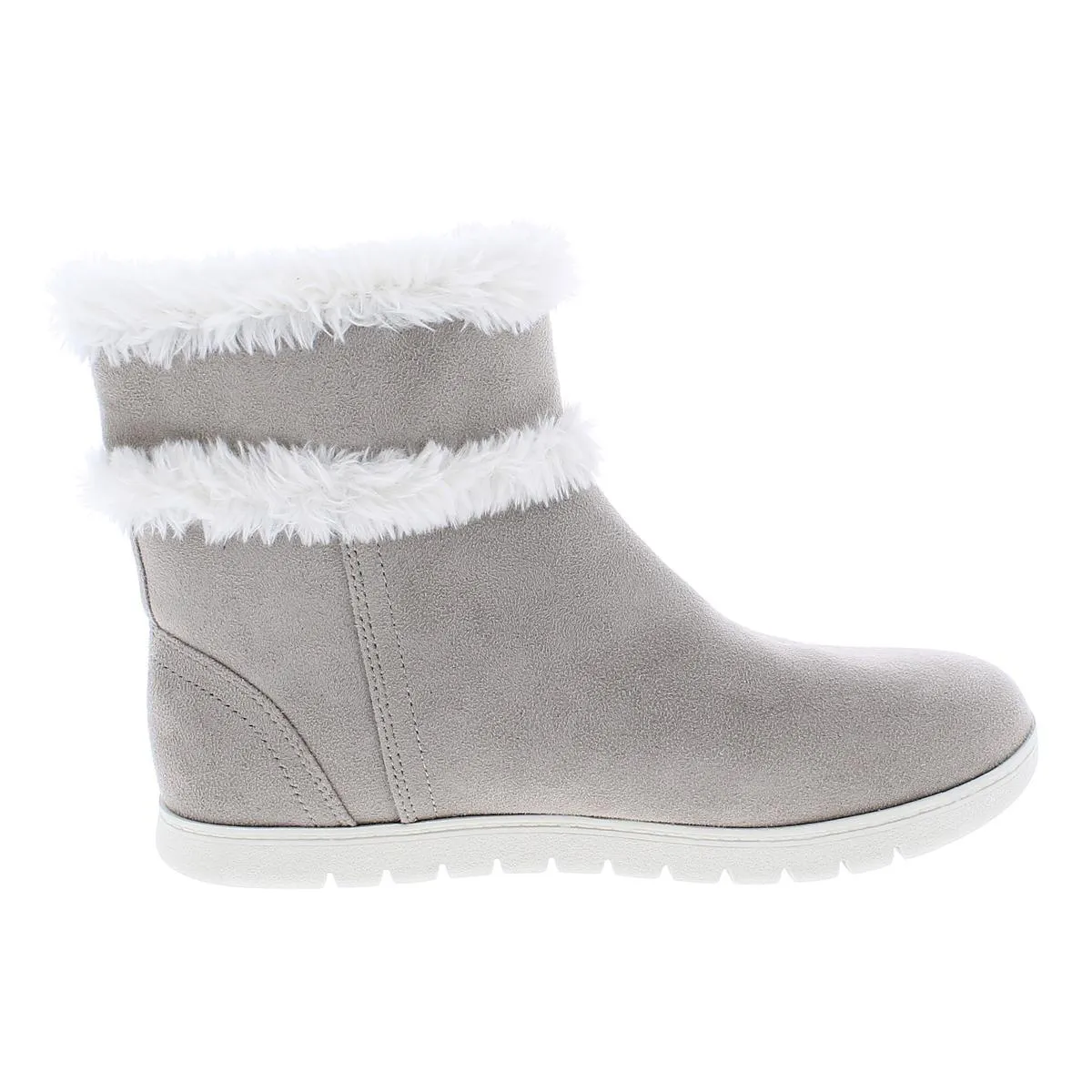 Snowy2 Womens Faux Fur Slip On Winter Boots