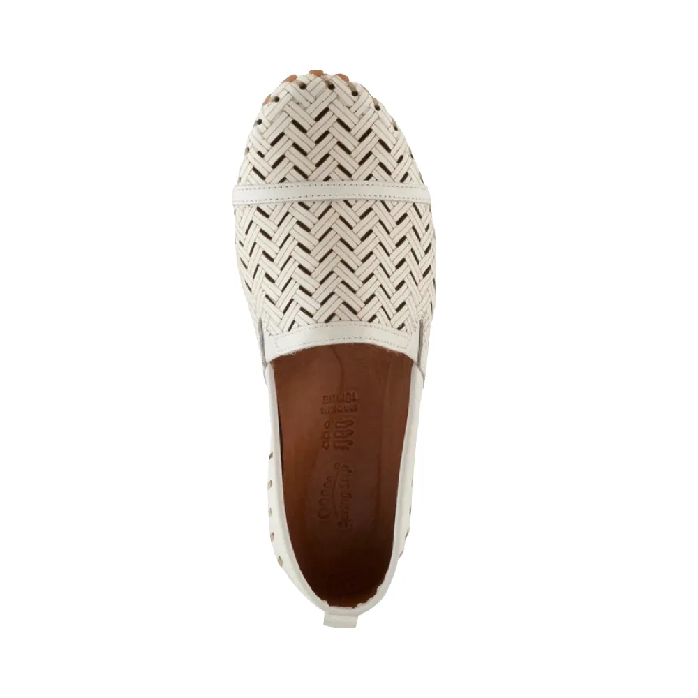 Spring Step Women's Kapri Slip On Flat in White