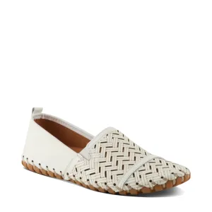 Spring Step Women's Kapri Slip On Flat in White