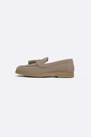 SUEDE LEATHER TASSEL LOAFERS