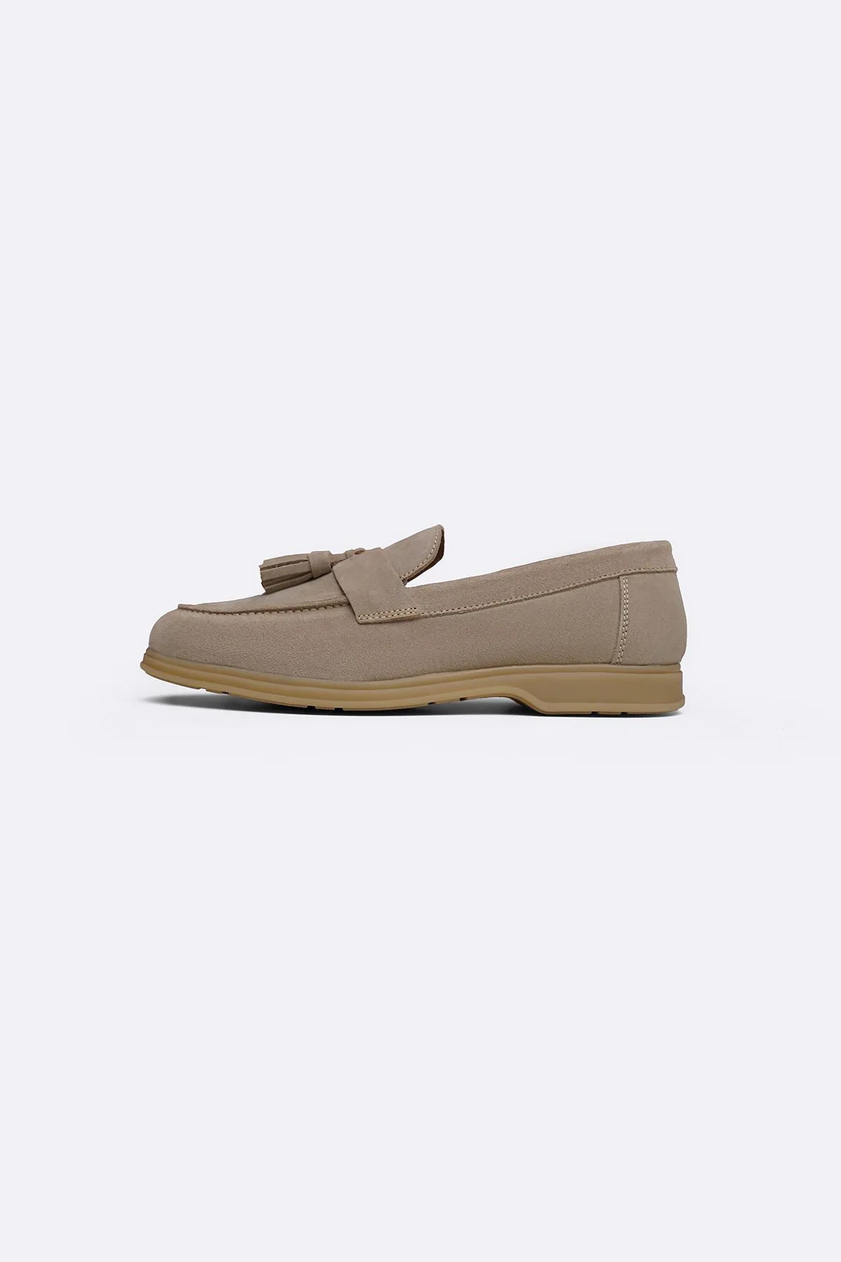 SUEDE LEATHER TASSEL LOAFERS