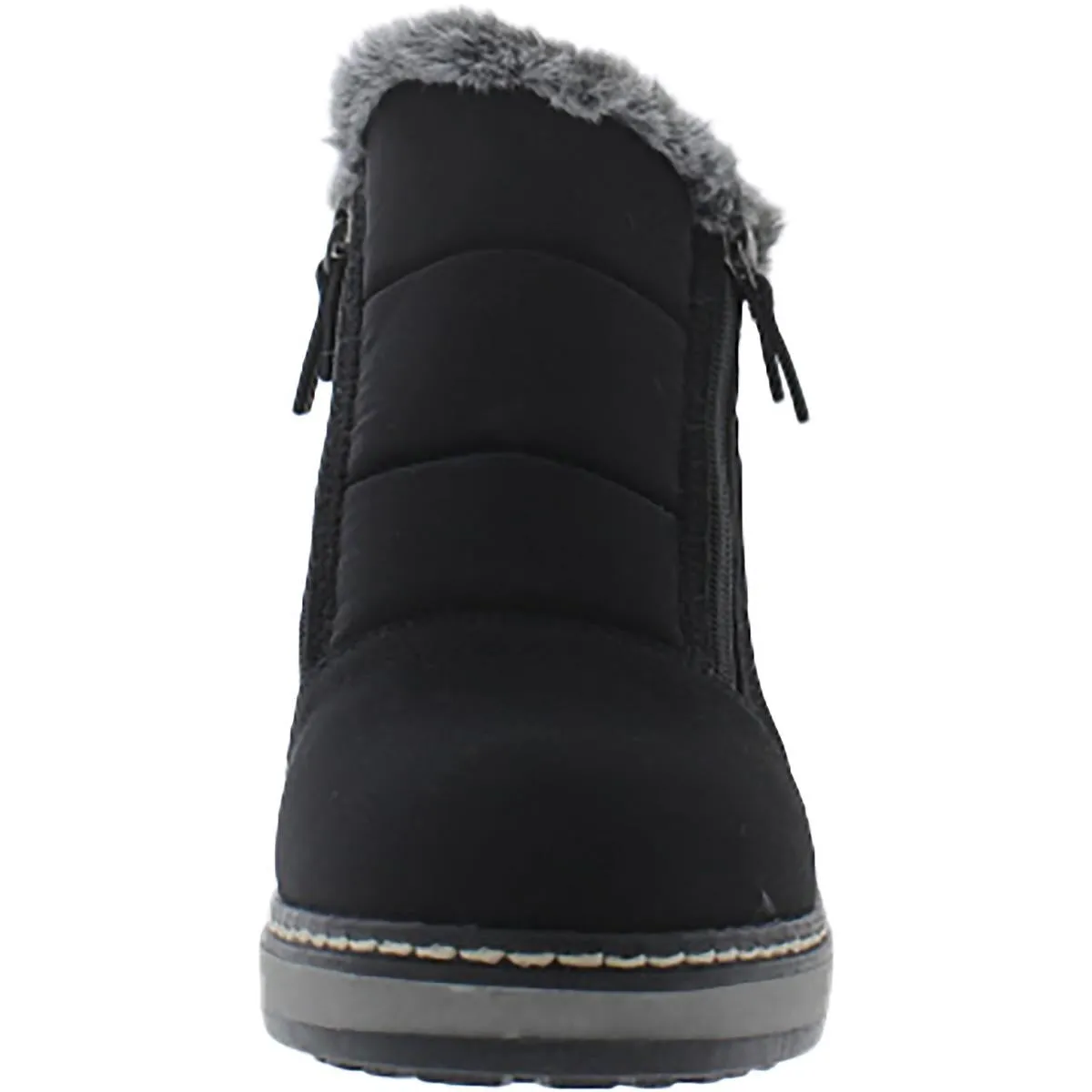 Taurus Womens Faux Leather Trim Faux Shearling Winter & Snow Boots