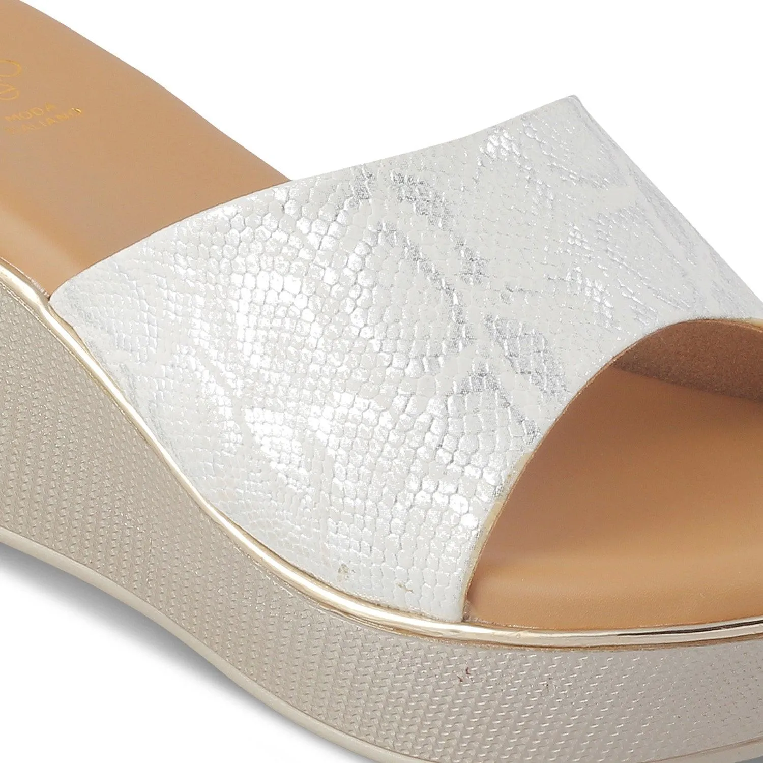 The Sam White Women's Dress Wedge Sandals Tresmode