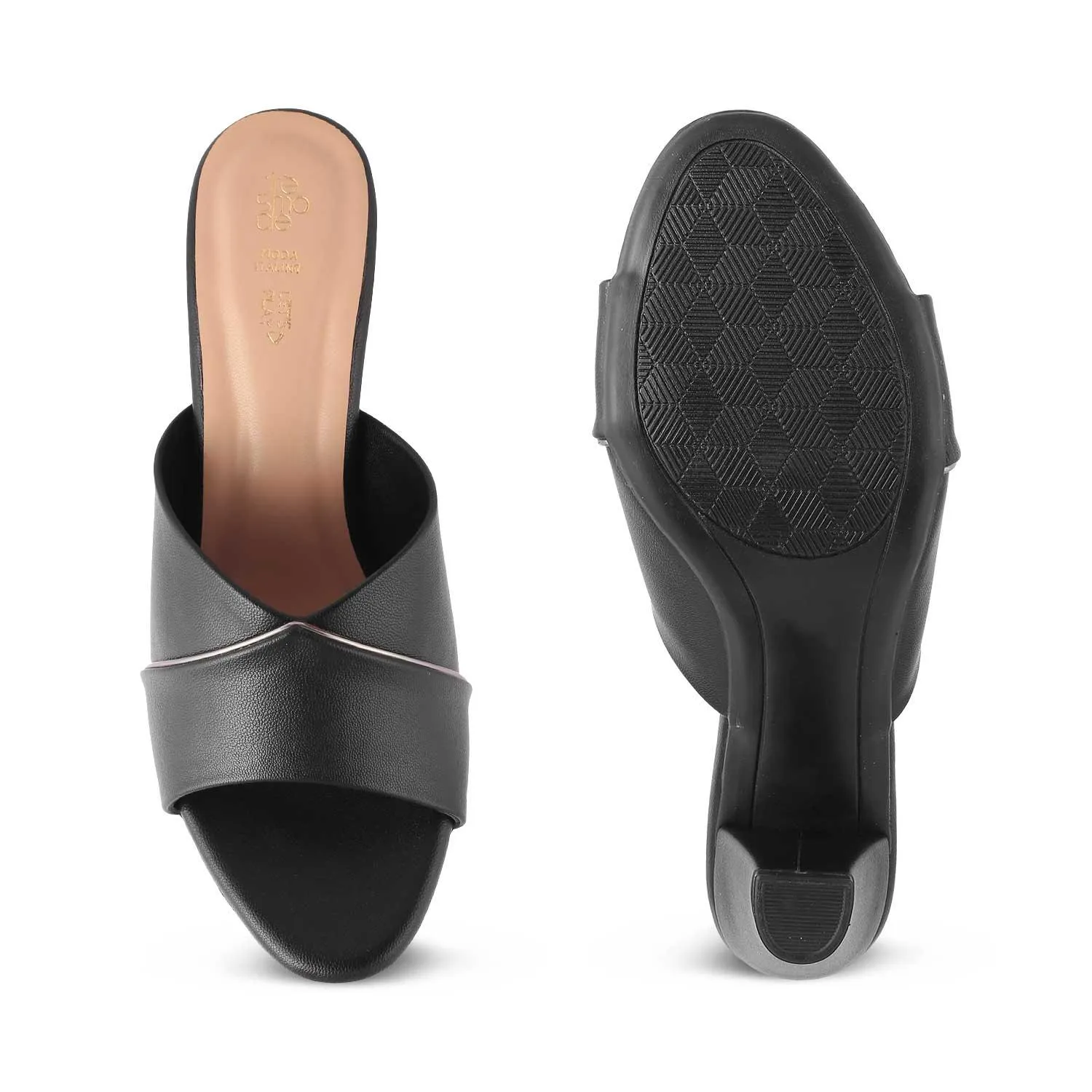 The Witty Black Women's Dress Block Heel Sandals Tresmode