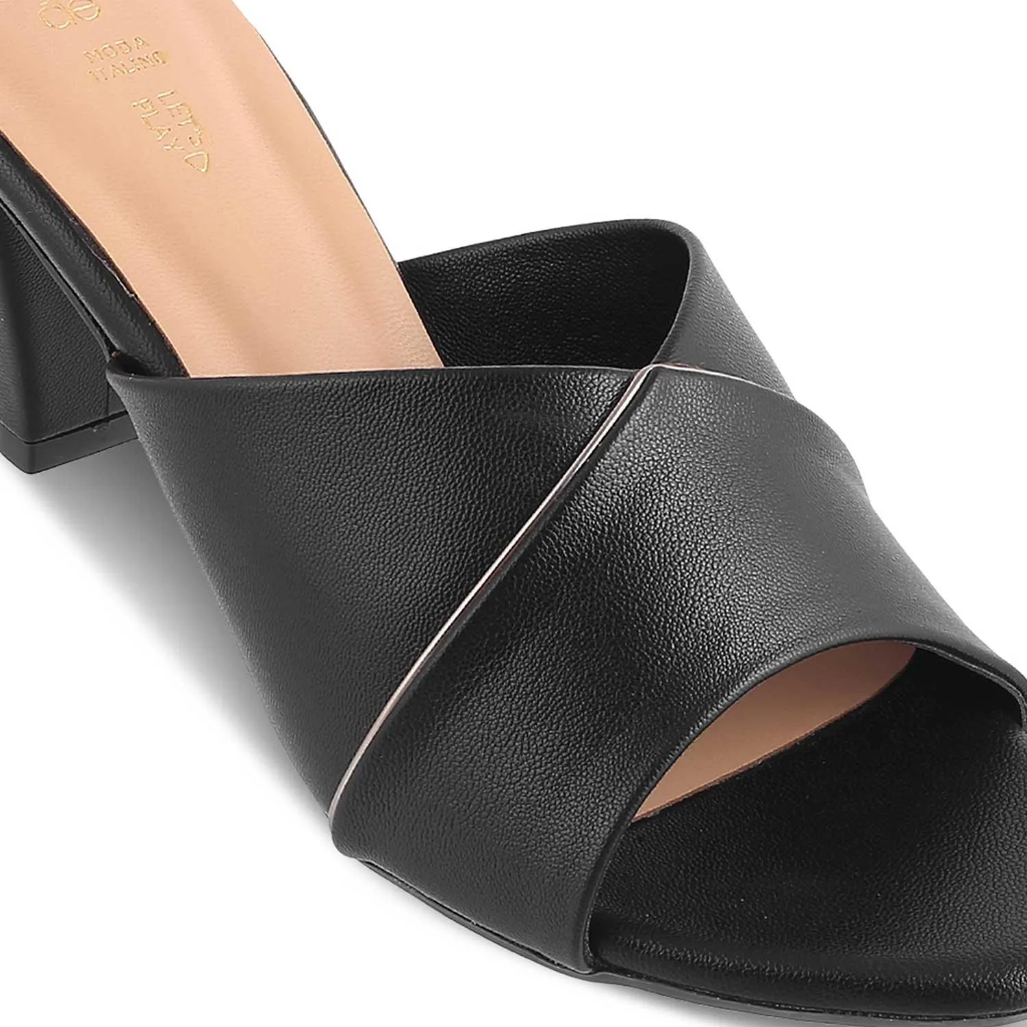 The Witty Black Women's Dress Block Heel Sandals Tresmode