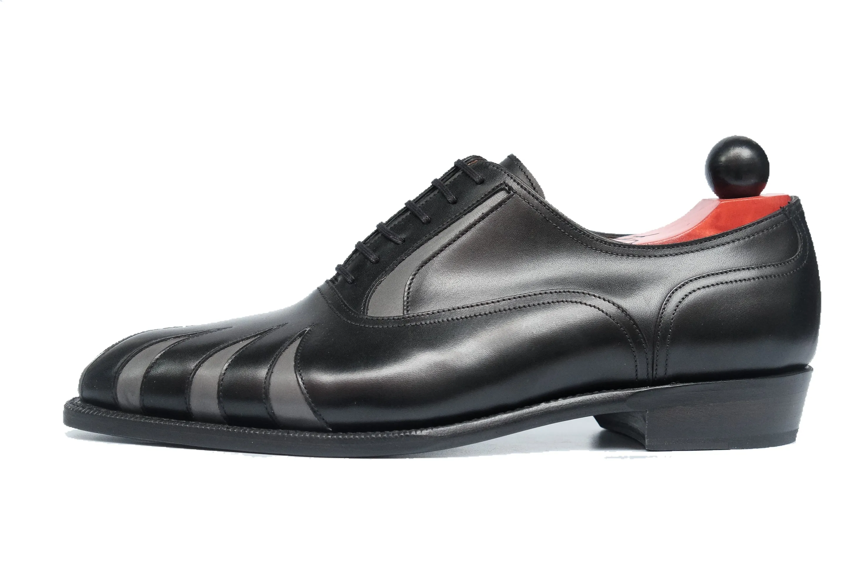Tiger's Claw - MTO - Black Calf / Dark Grey Calf - NGT Last - Single Leather Sole