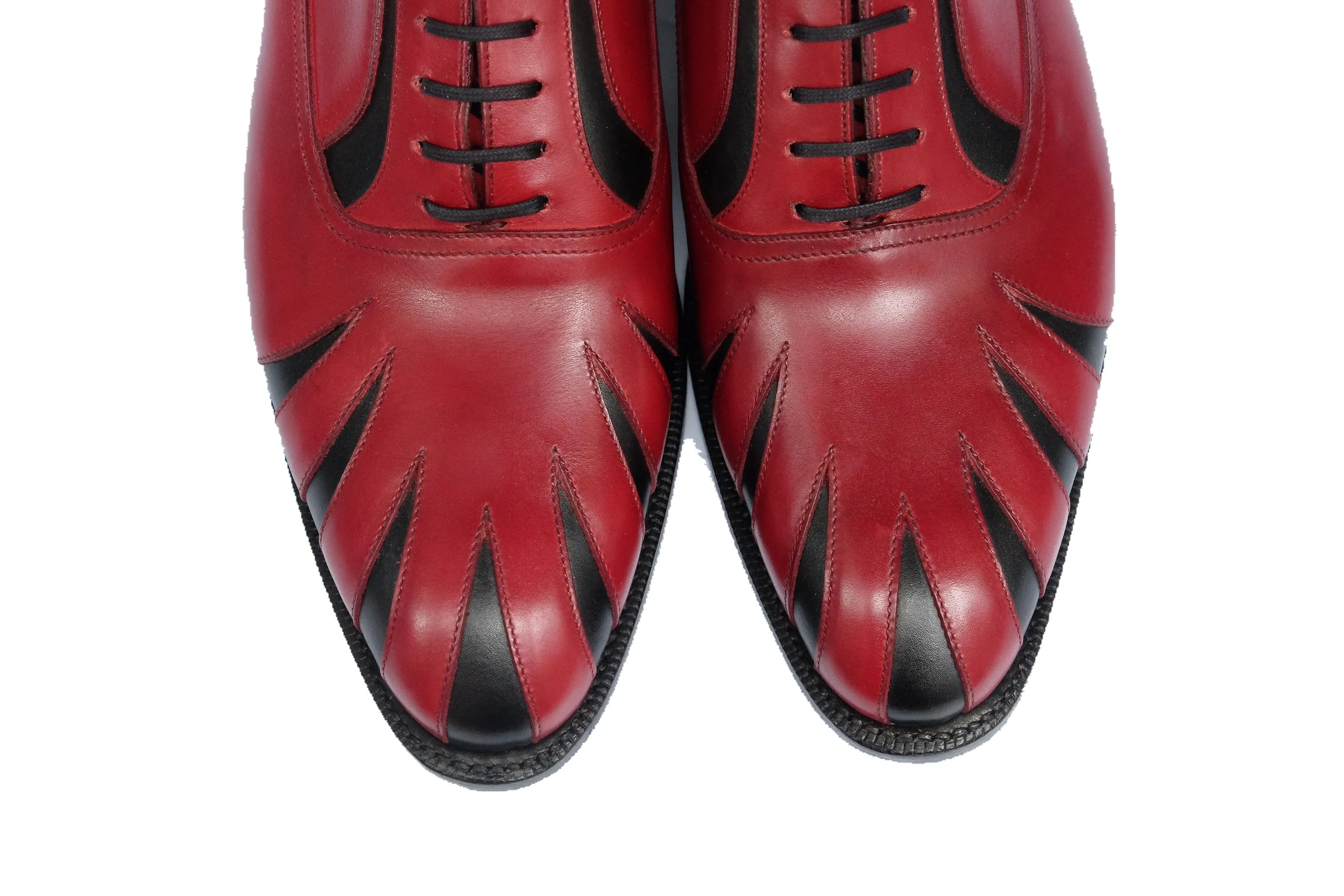 Tiger's Claw - MTO - Burgundy Calf / Black Calf - NGT Last - Single Leather Sole